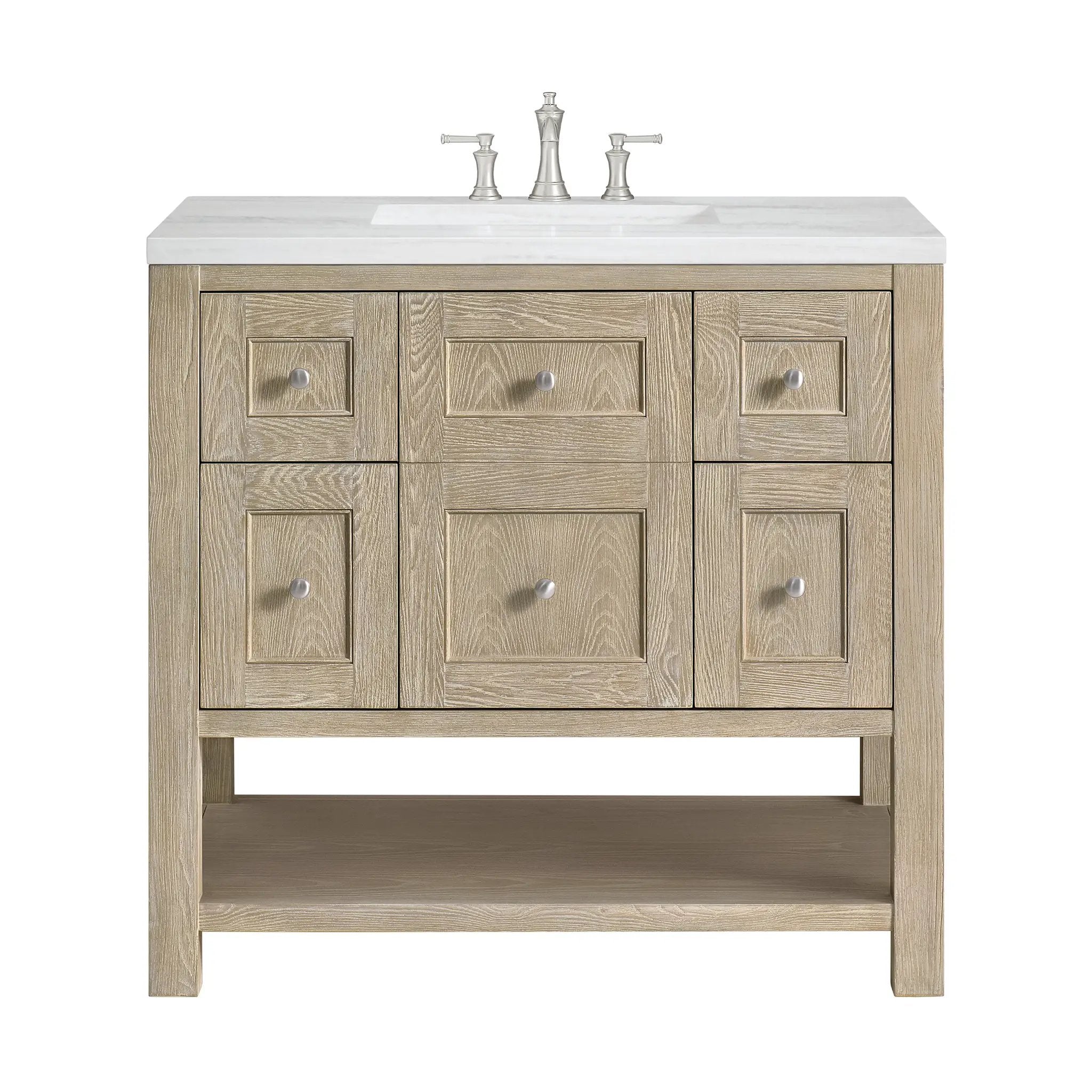 James Martin Breckenridge 36" Single Vanity Set - Whitewashed Oak by James Martin Vanities