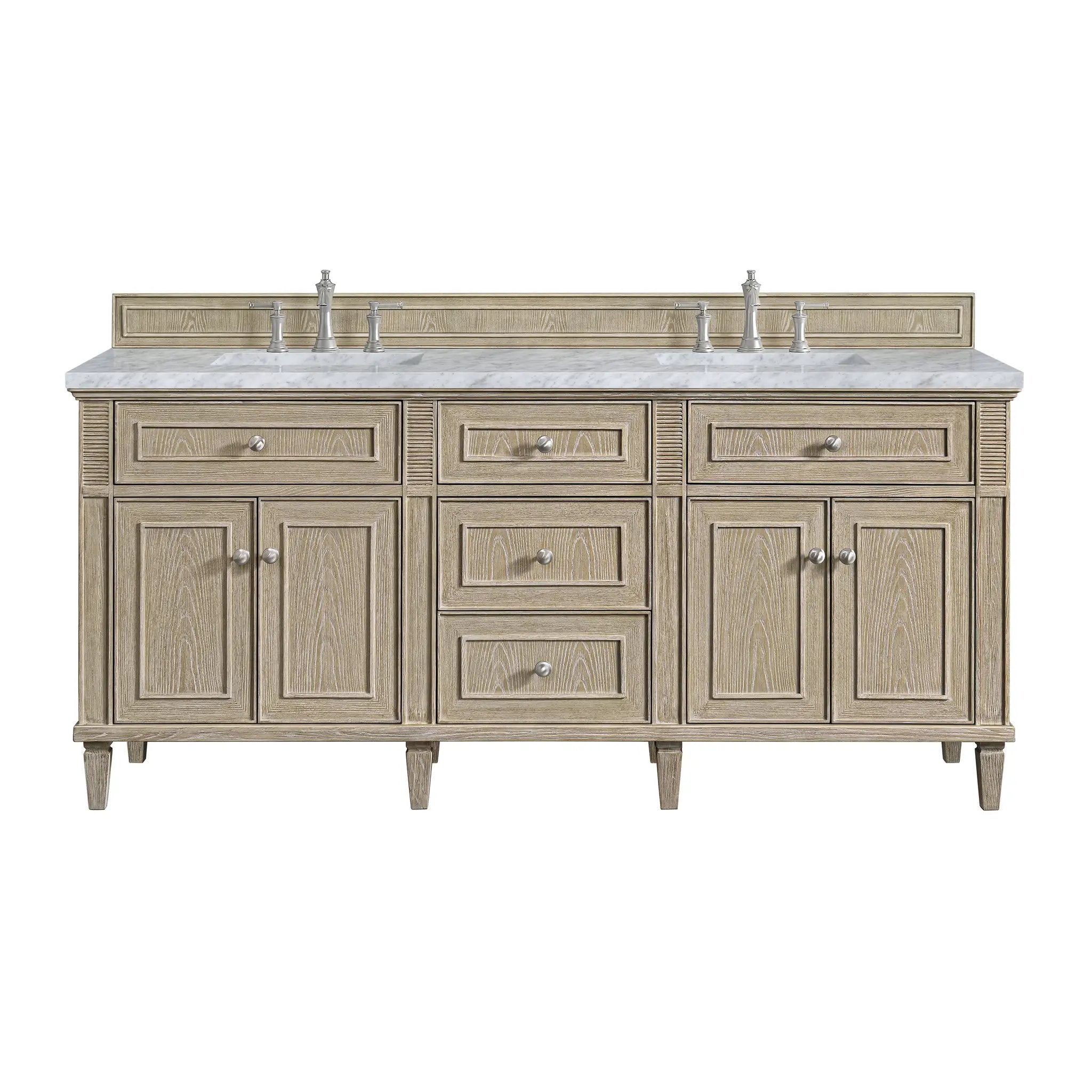 James Martin Lorelai 72" Double Vanity Set - Whitewashed Oak by James Martin Vanities