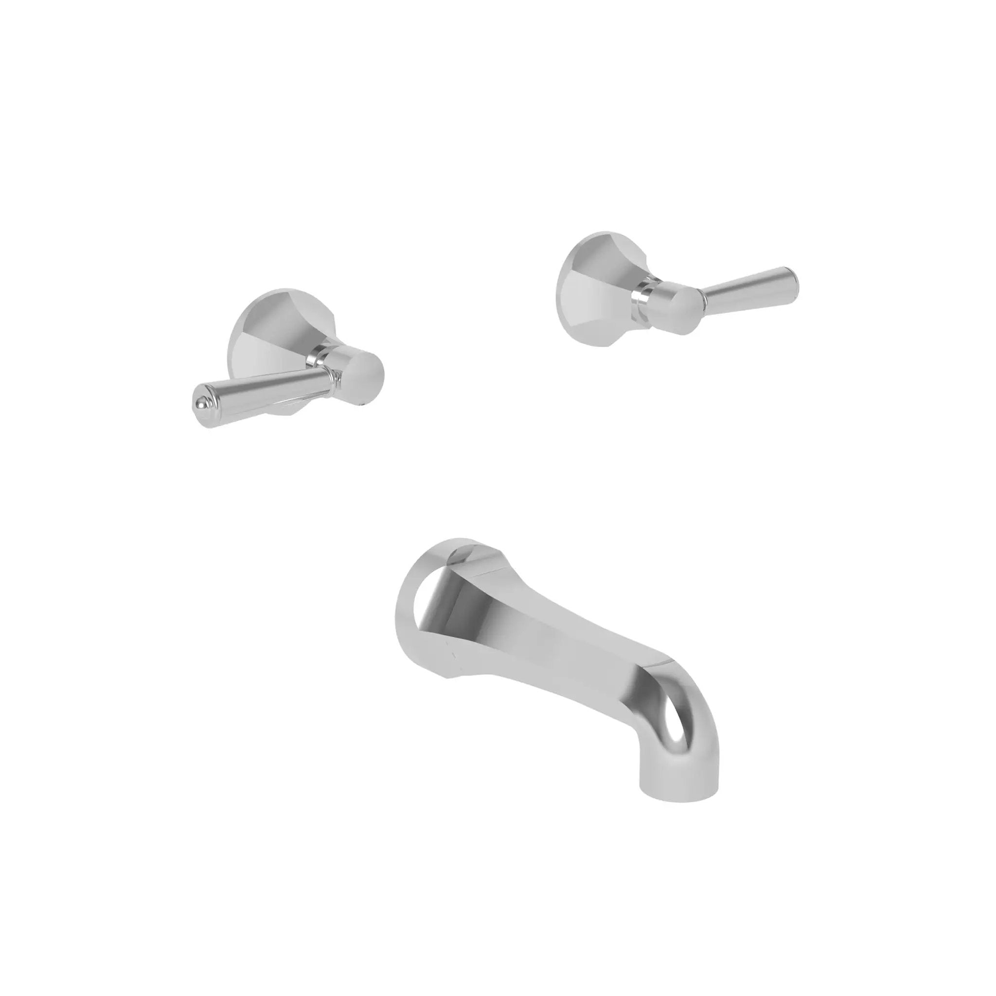 polished chrome tub faucet