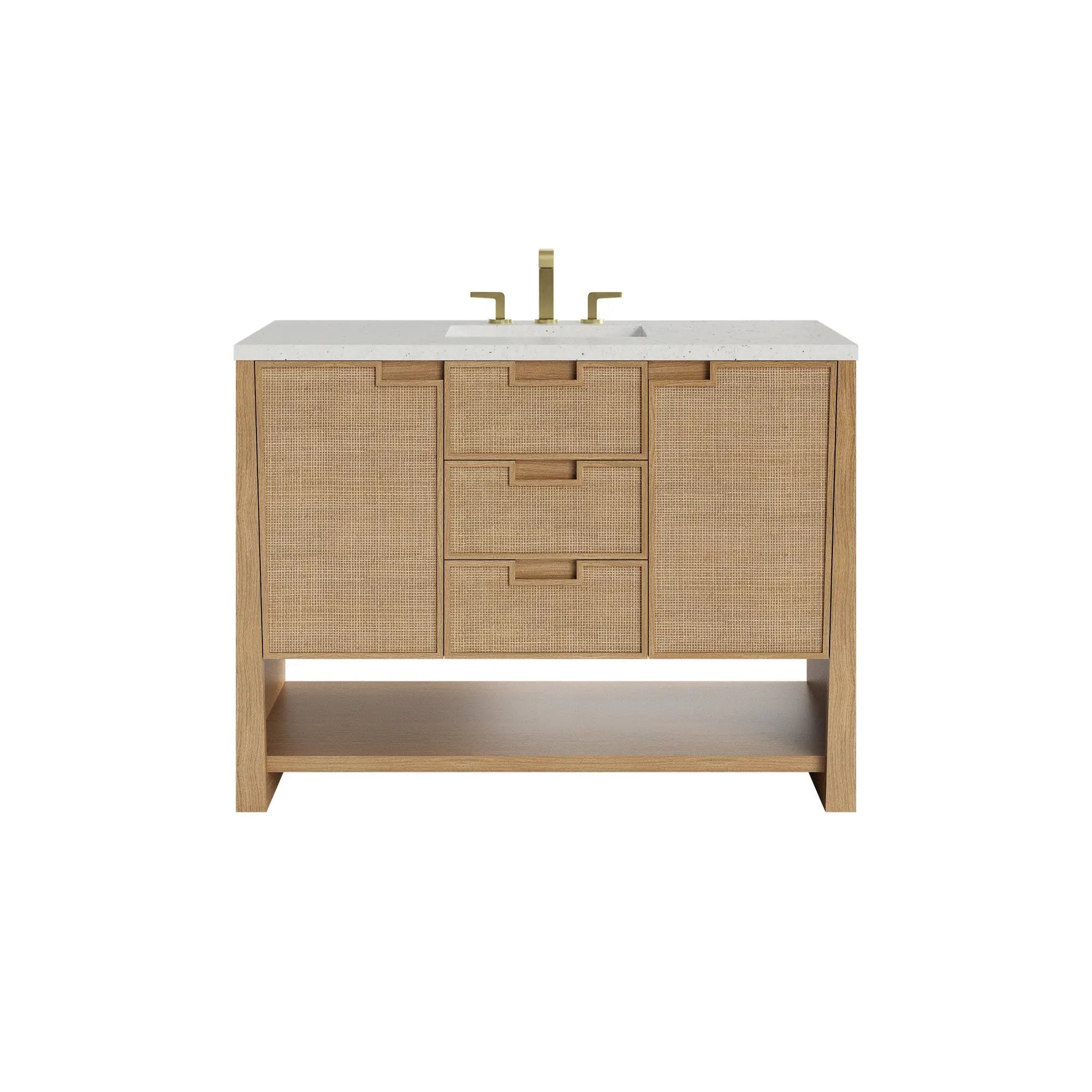 James Martin Solene 48" Single Vanity Set - Seaside Oak by James Martin Vanities