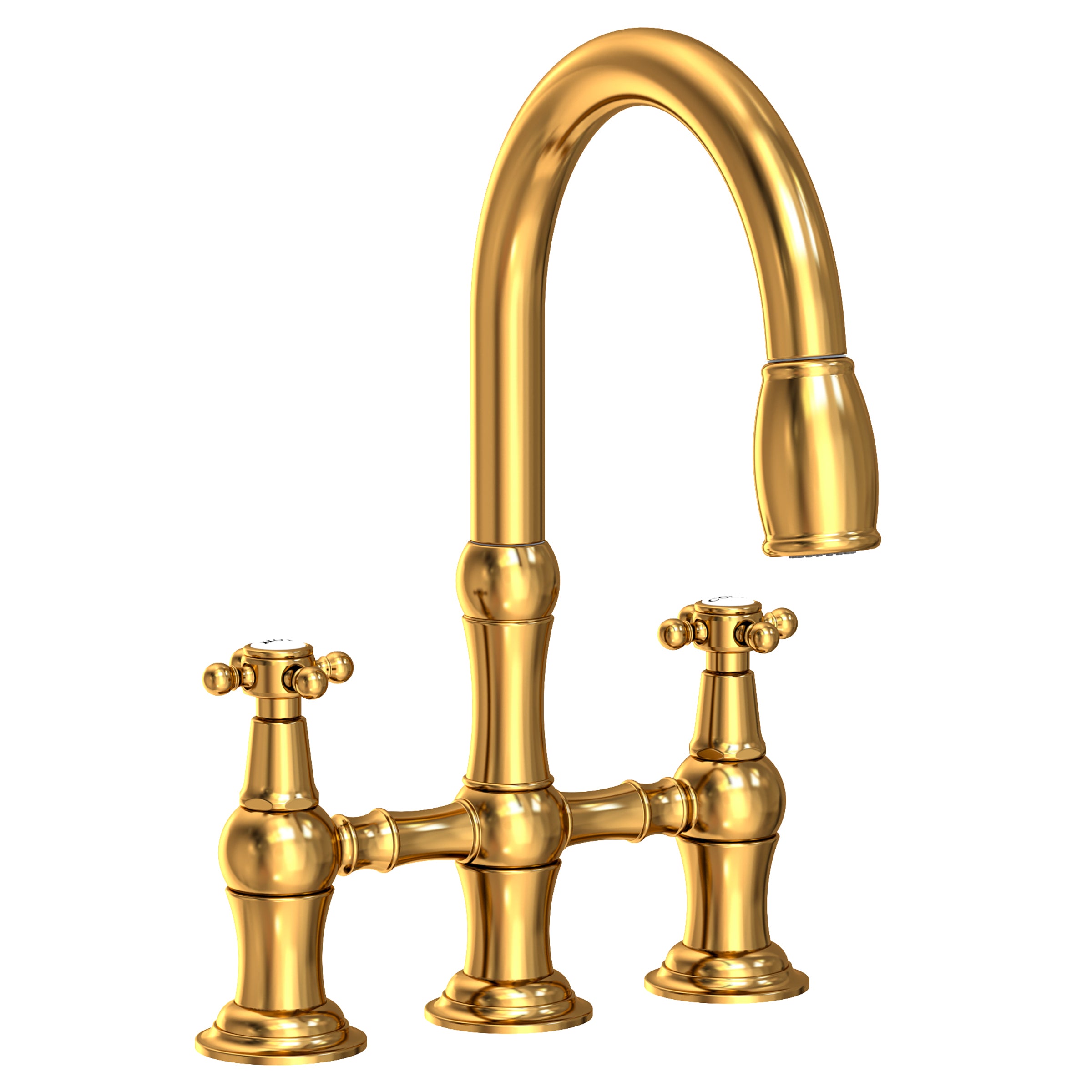 Newport Brass Chesterfield Kitchen Bridge Pull-Down Faucet