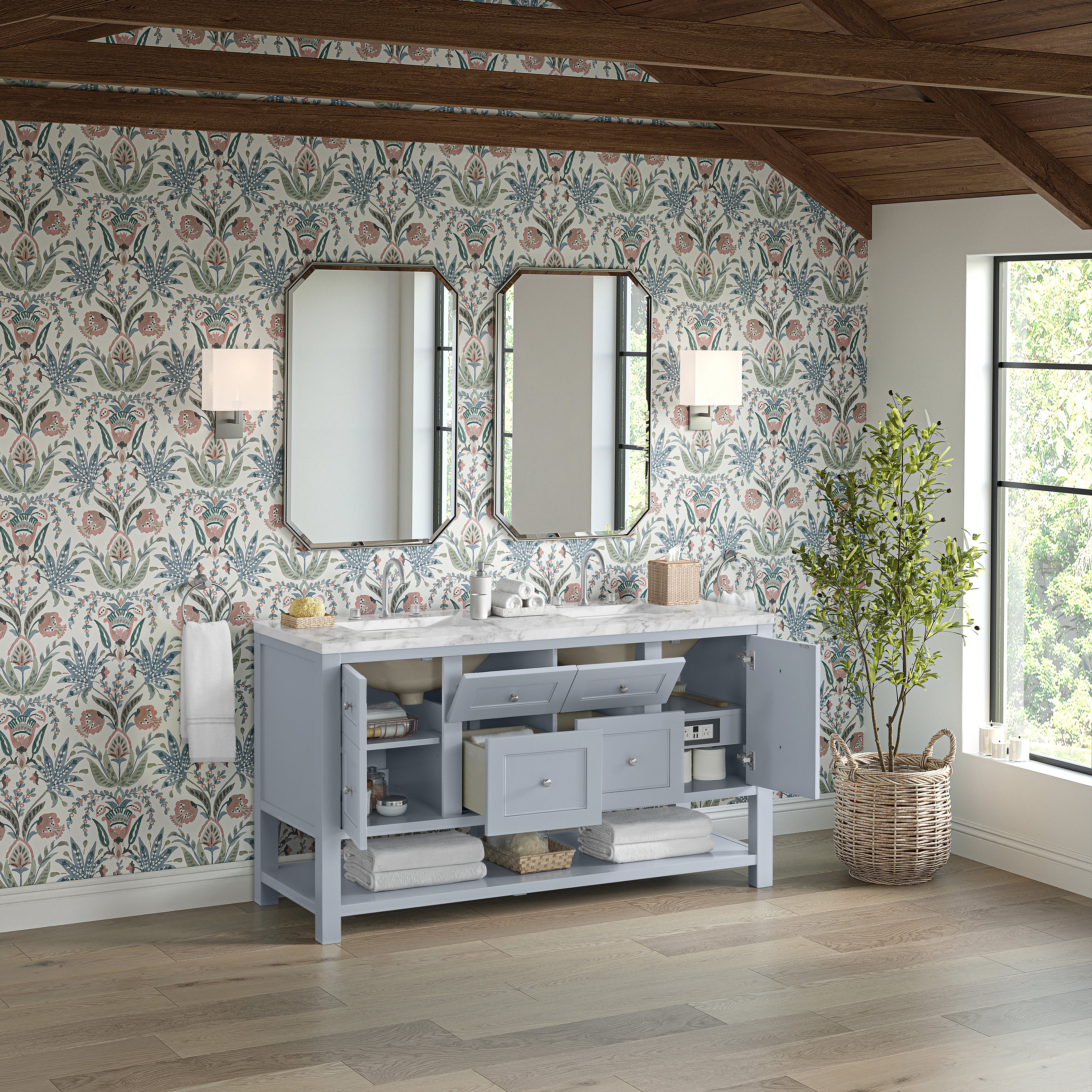 serenity blue vanity