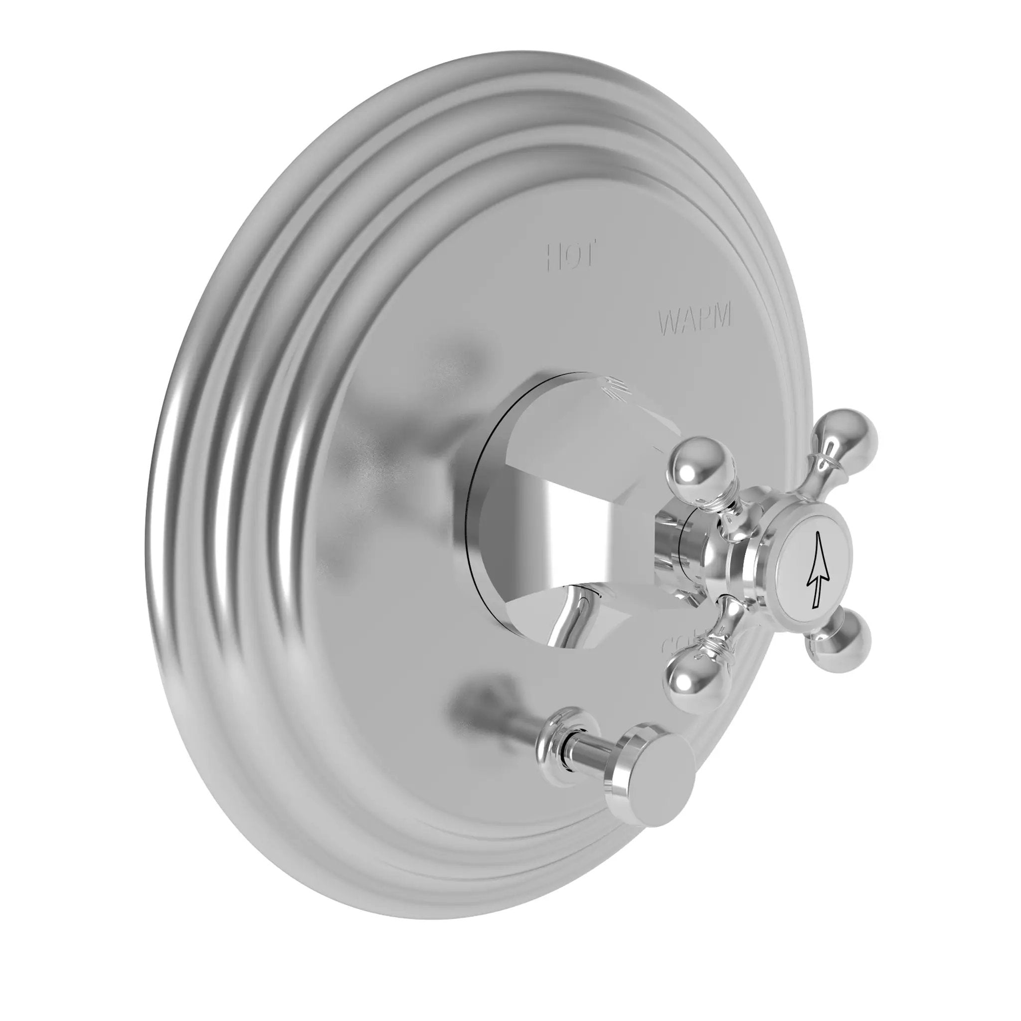 polished chrome diverter plate