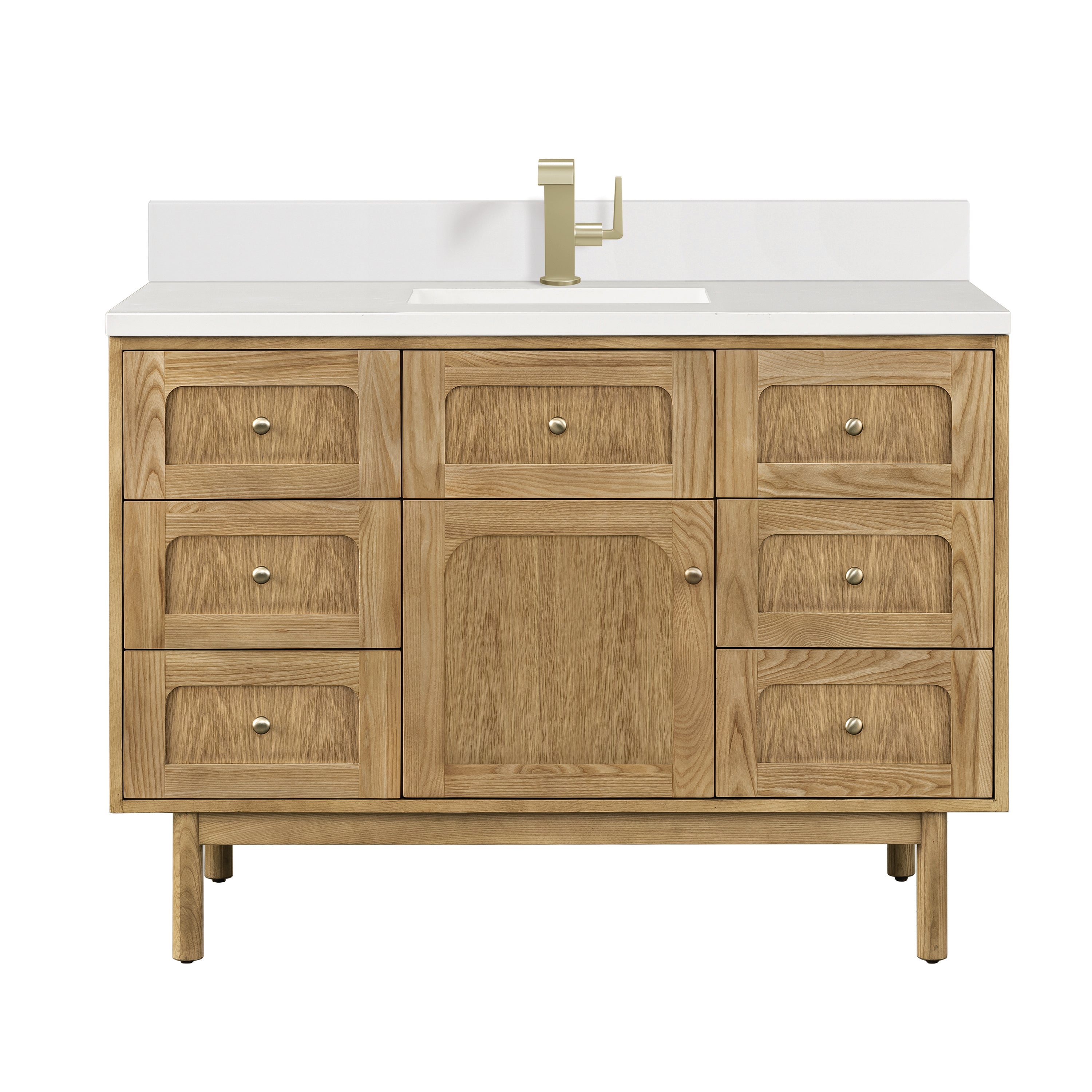 James Martin Vanities Laurent 48" Single Vanity - Light Natural Oak