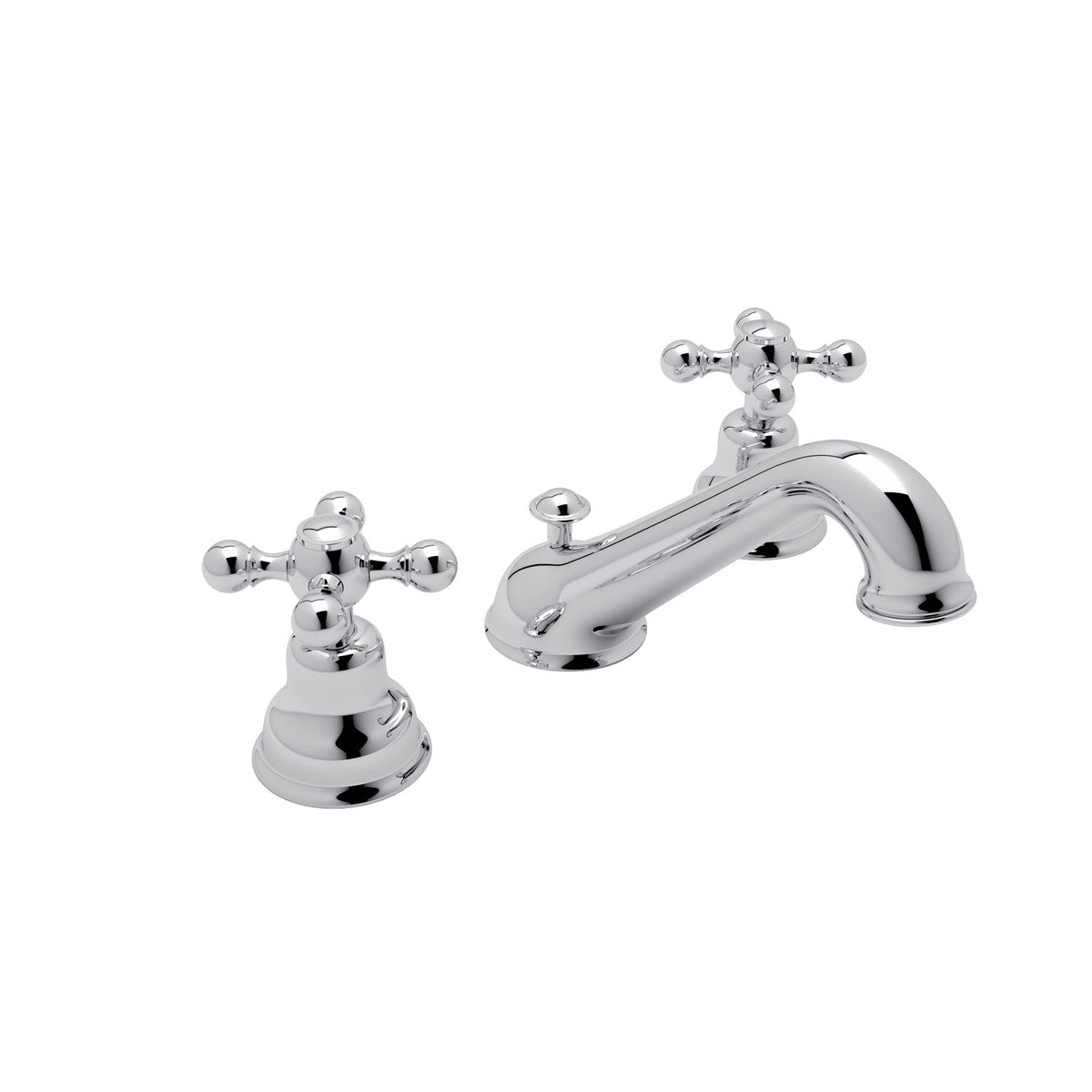 polished chrome bathroom faucet