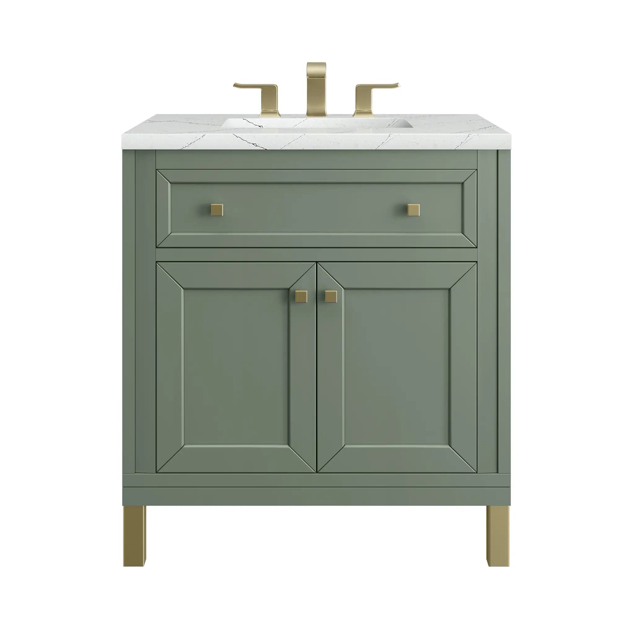 James Martin Chicago 30" Single Vanity Set - Smokey Celadon by James Martin Vanities