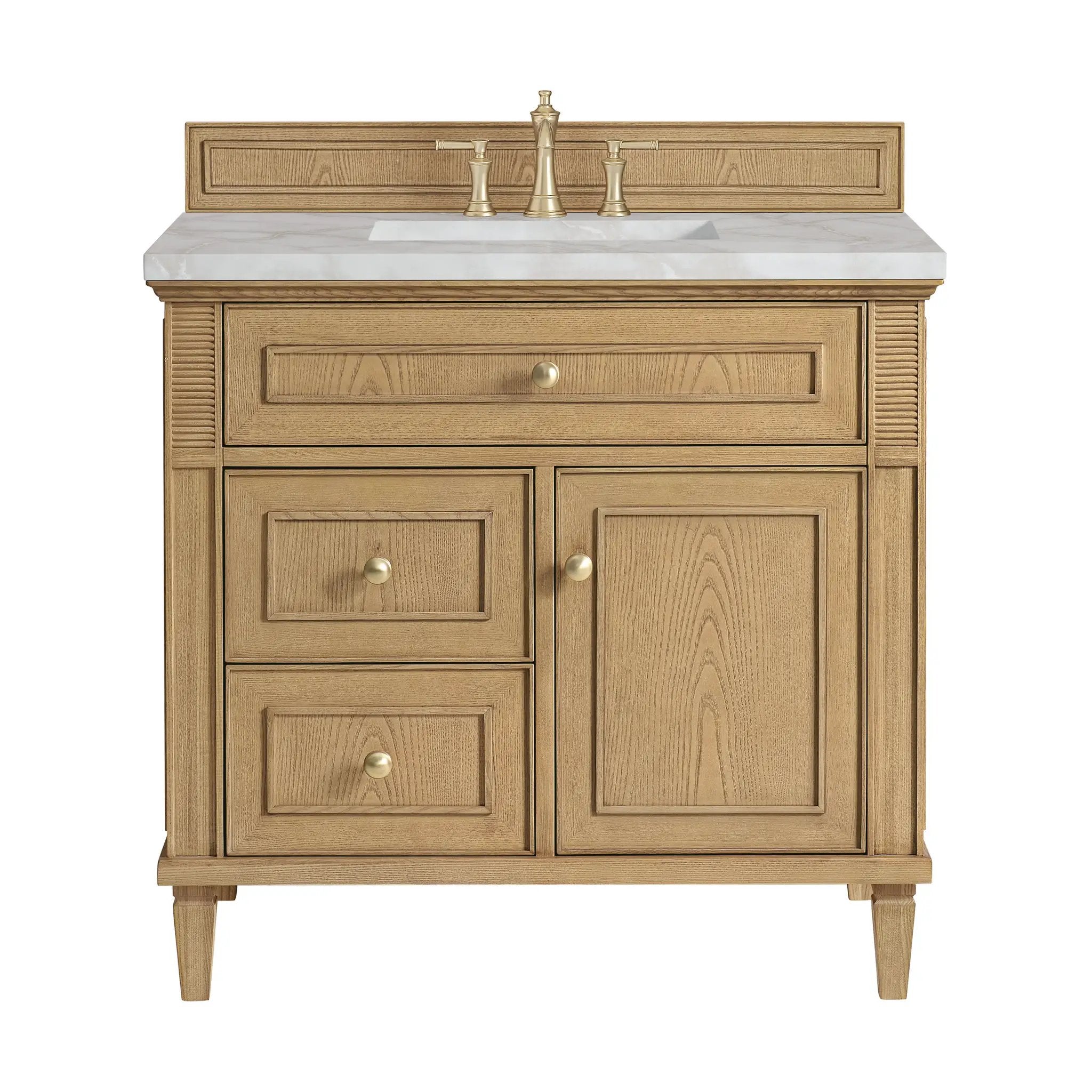 James Martin Lorelai 36" Single Vanity Set - Light Natural Oak by James Martin Vanities