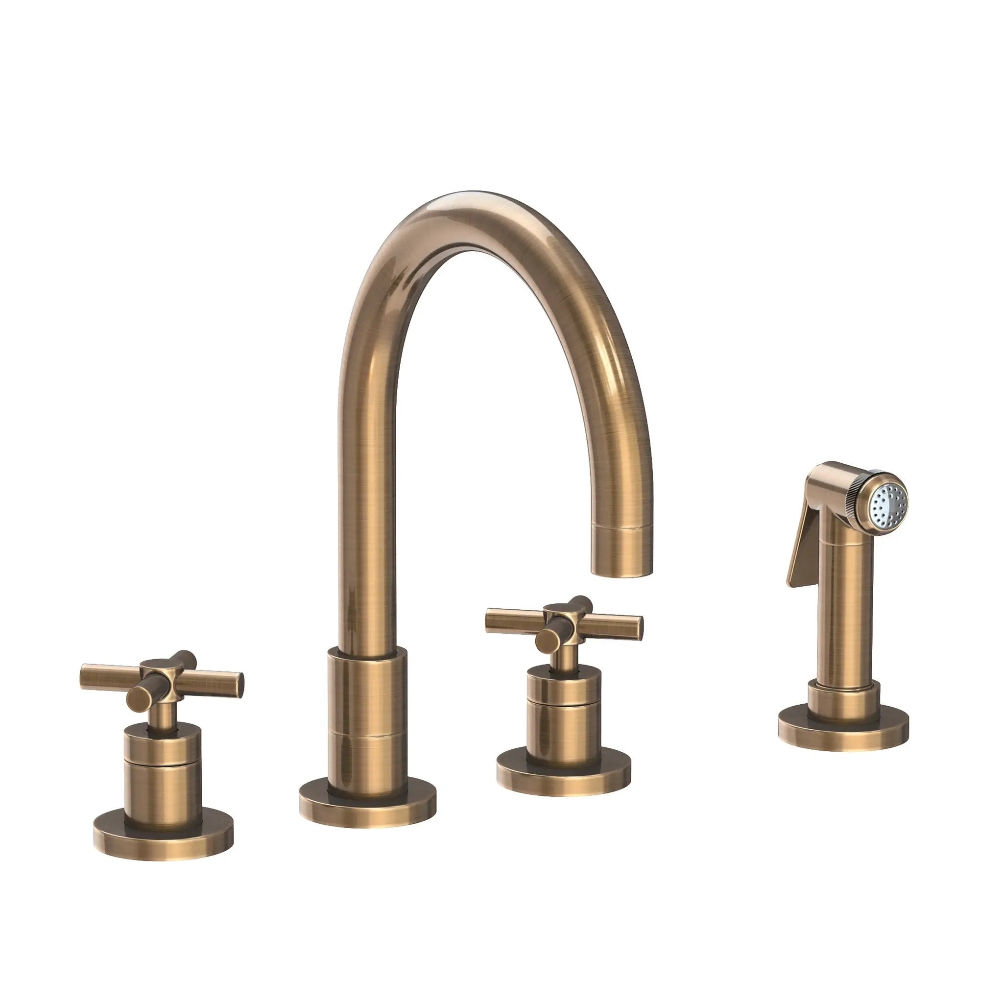 Newport Brass East Linear Kitchen Faucet with Side Spray by Newport Brass