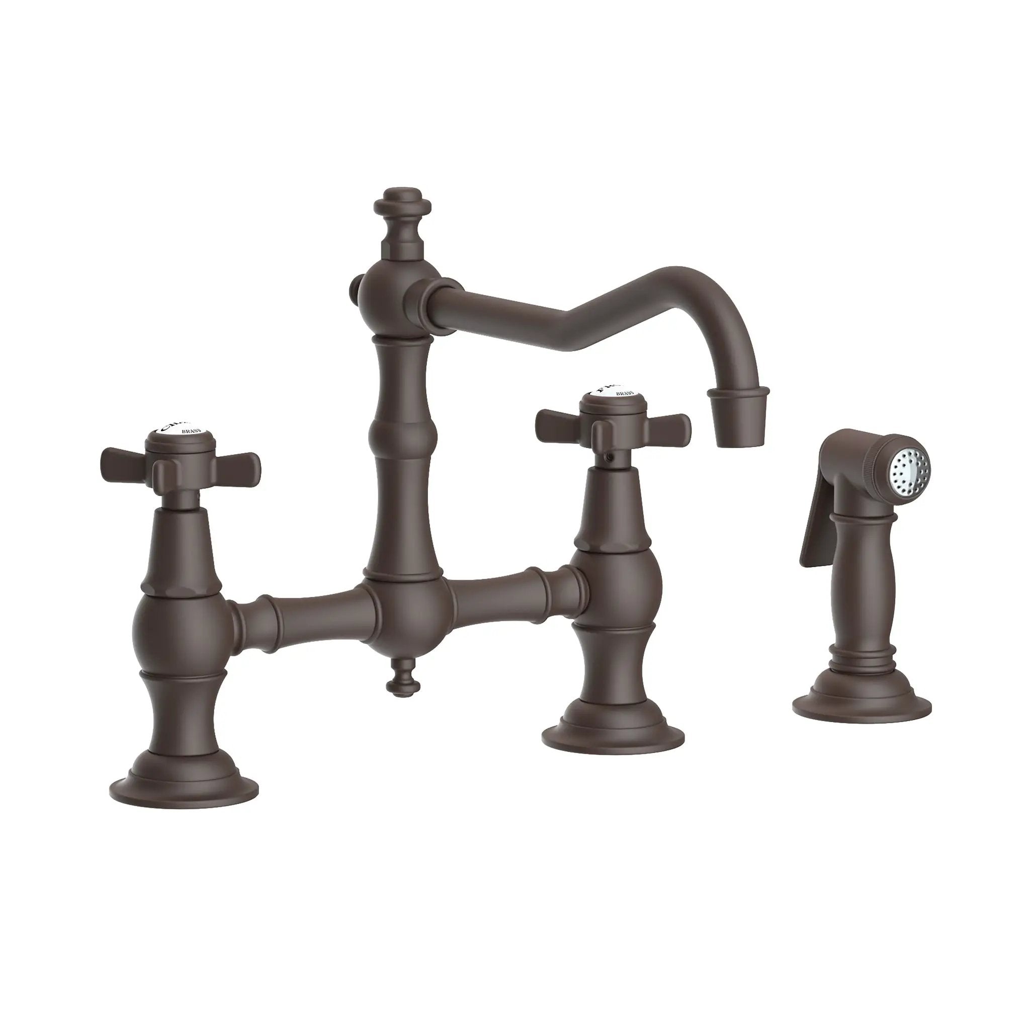 Newport Brass Fairfield Kitchen Bridge Faucet with Side Spray by Newport Brass