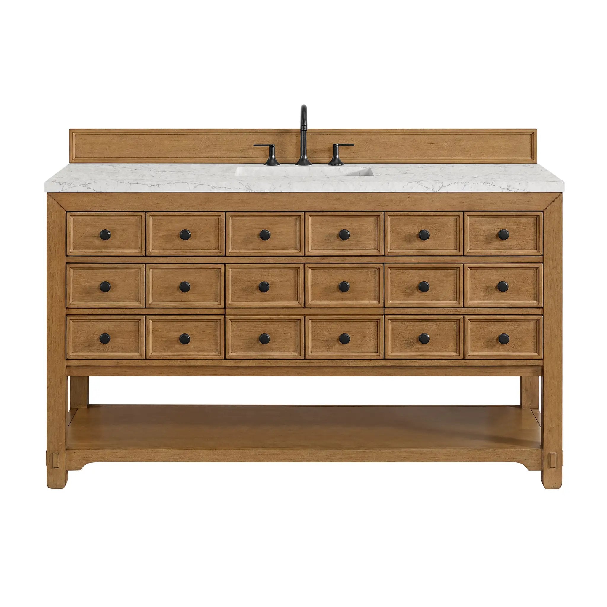 James Martin Malibu 60" Single Vanity Set - Amber Birch by James Martin Vanities