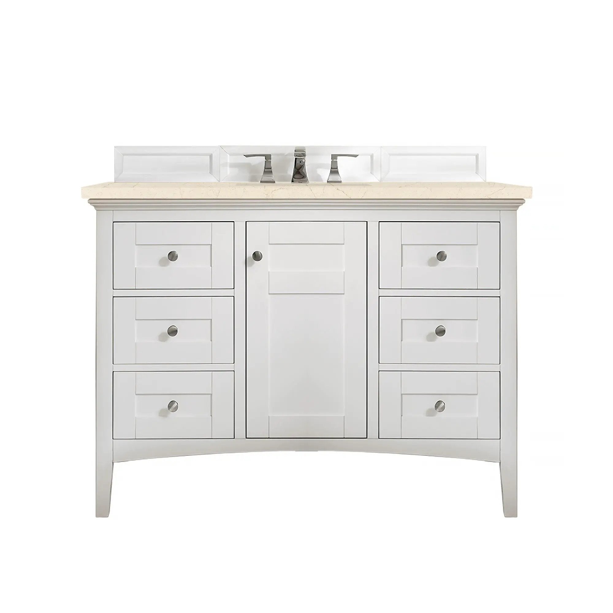 James Martin Palisades 48" Single Vanity Set - Bright White by James Martin Vanities