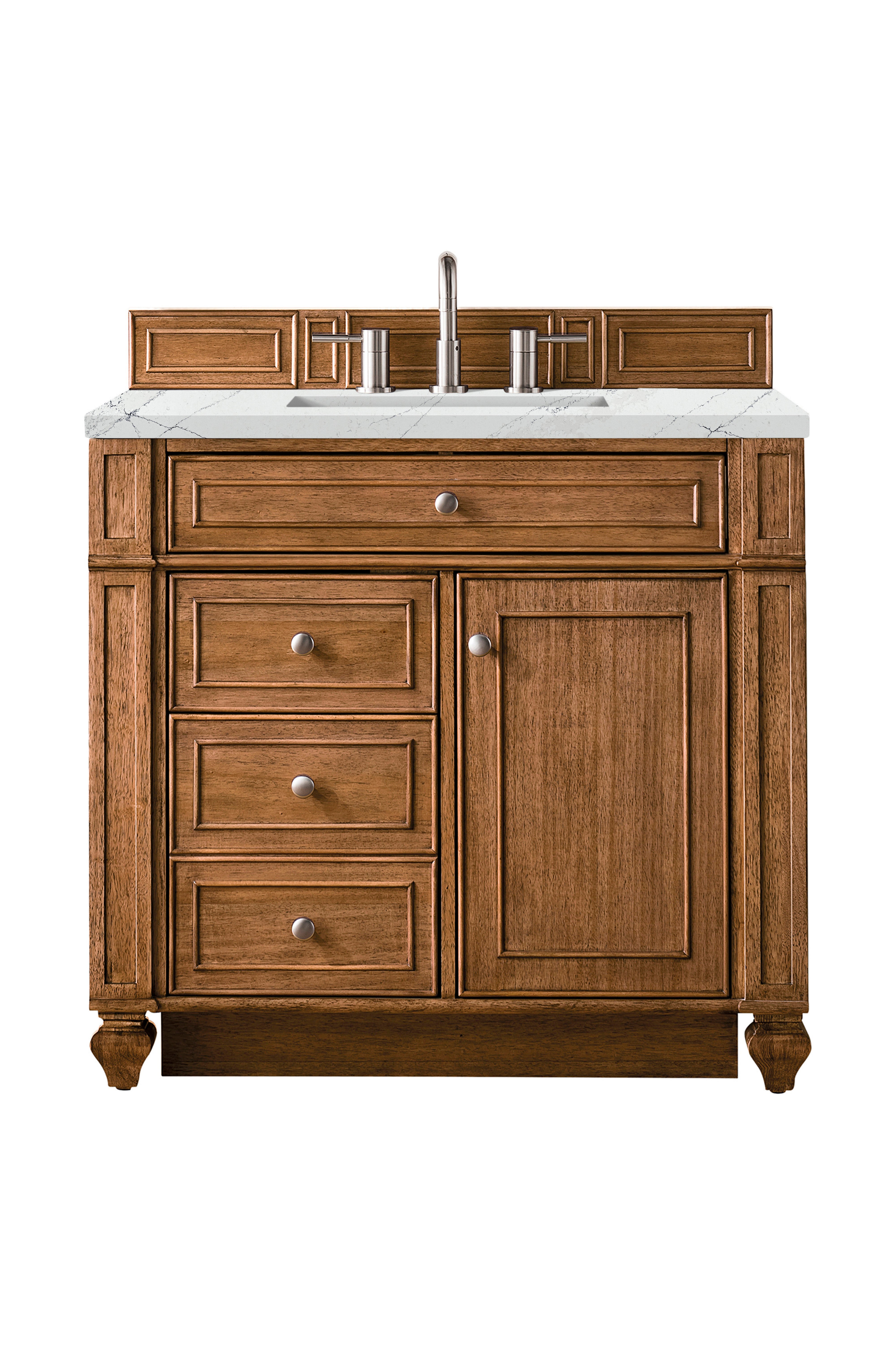 James Martin Vanities Bristol 36" Single Vanity - Saddle Brown