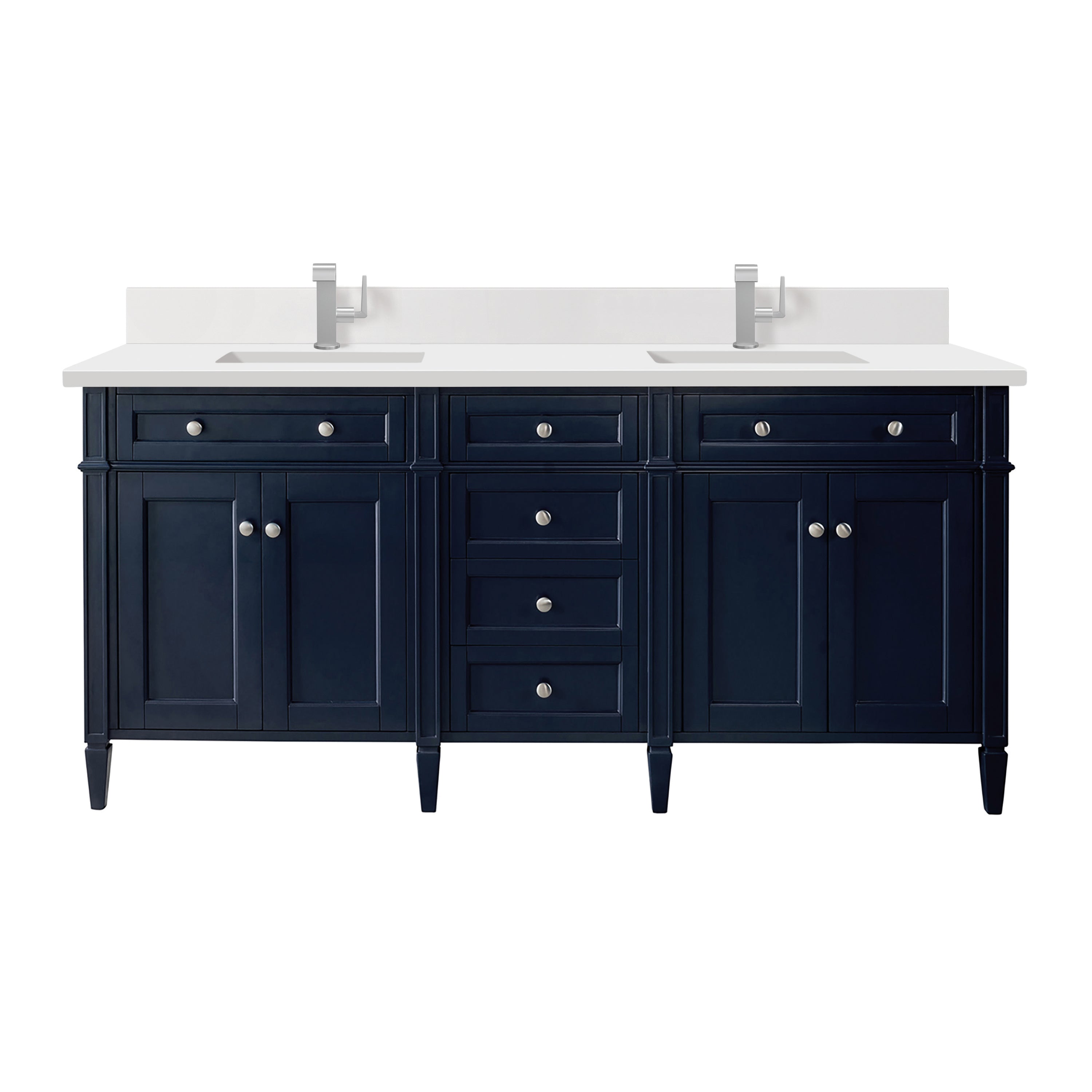 James Martin Vanities Brittany 72" Double Vanity - Victory Blue
