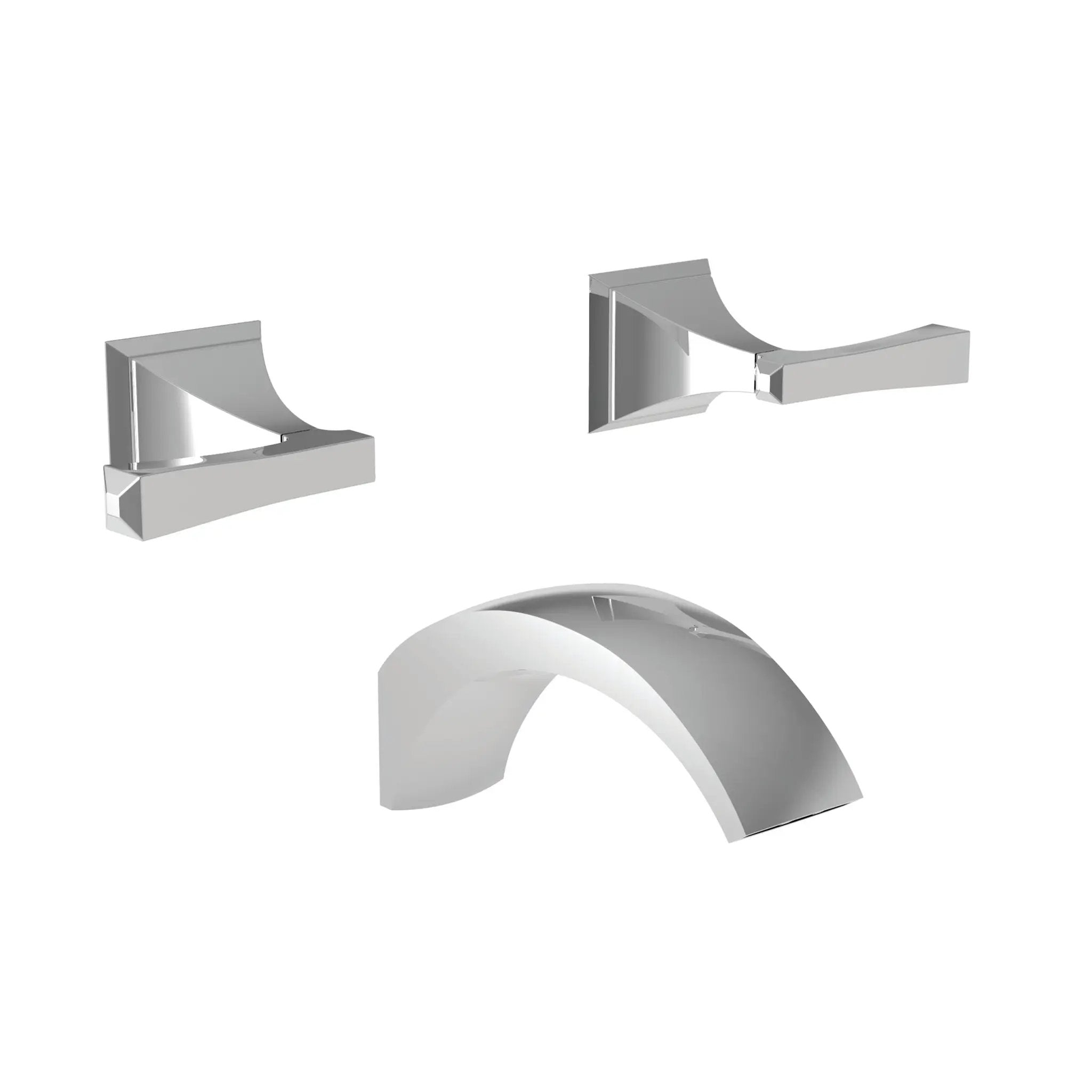 polished chrome tub faucet
