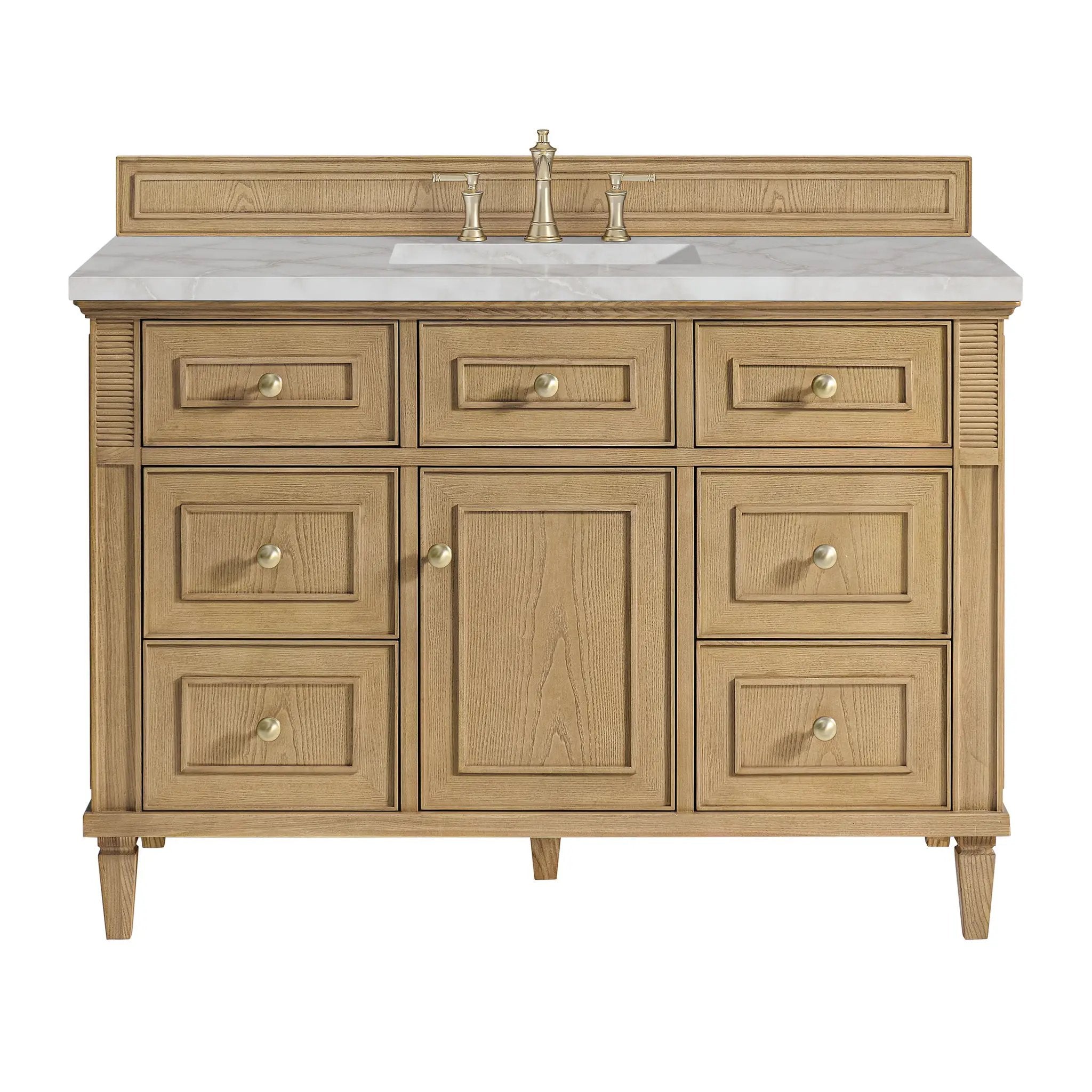 James Martin Lorelai 48" Single Vanity Set - Light Natural Oak by James Martin Vanities