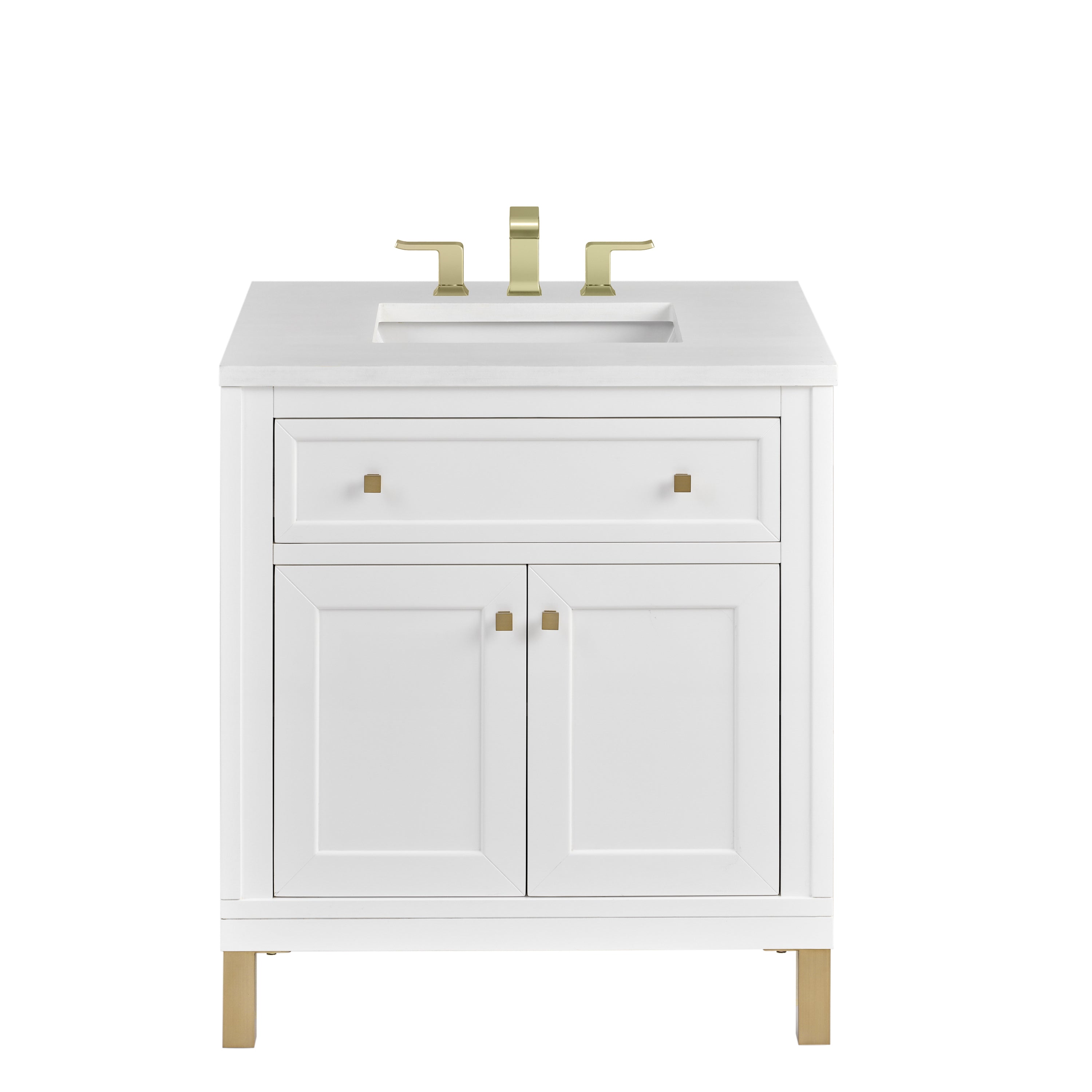 James Martin Vanities Chicago 30" Single Vanity - Glossy White