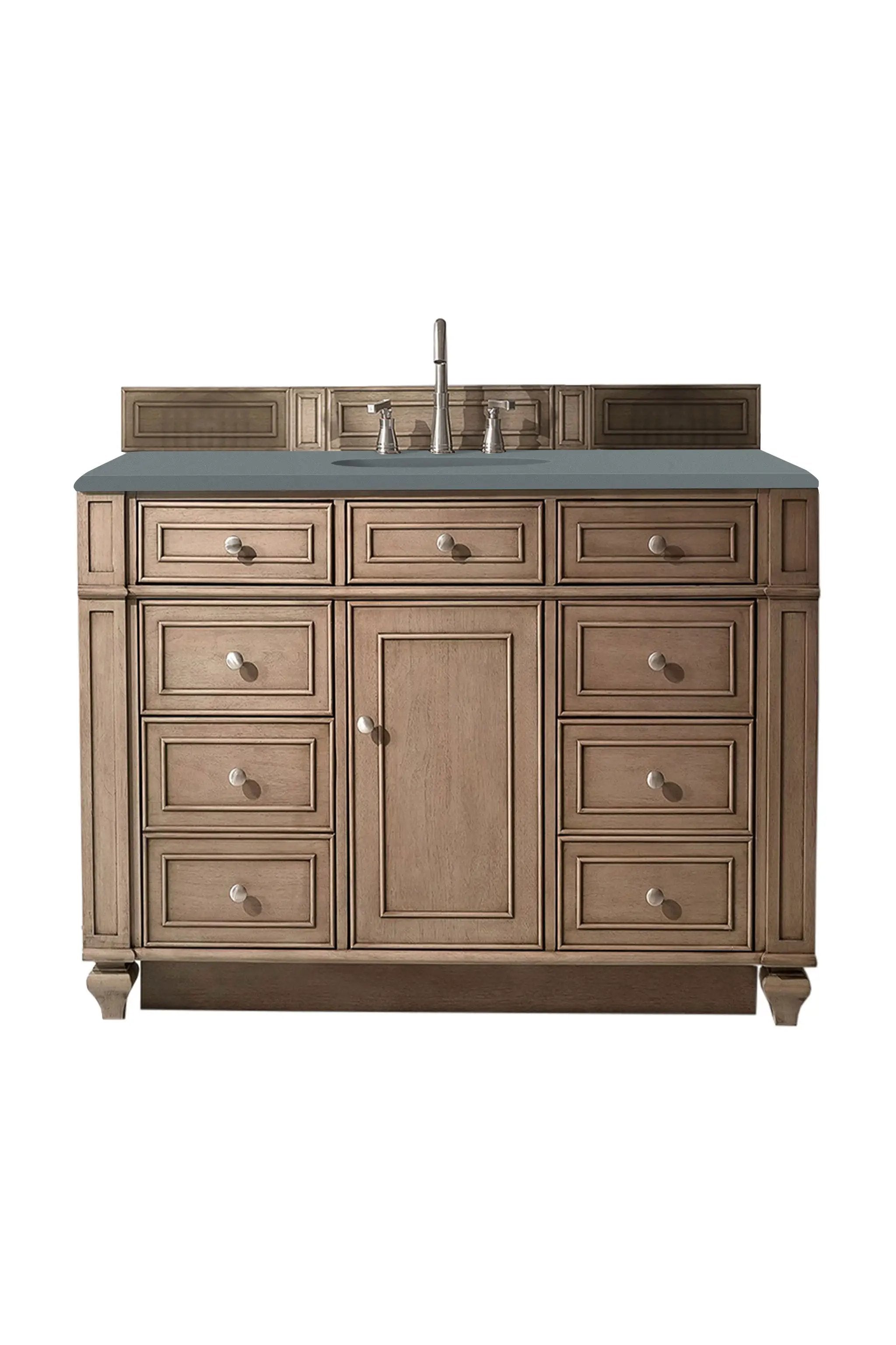James Martin Bristol 48" Single Vanity Set - Whitewashed Walnut by James Martin Vanities
