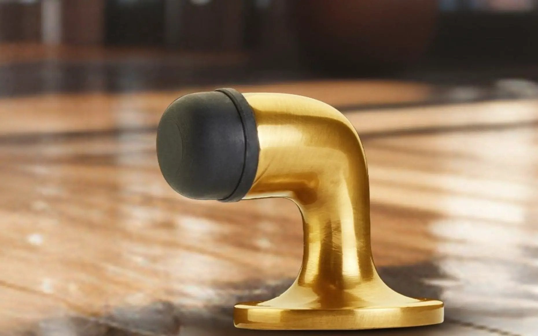 polished brass door bumper 