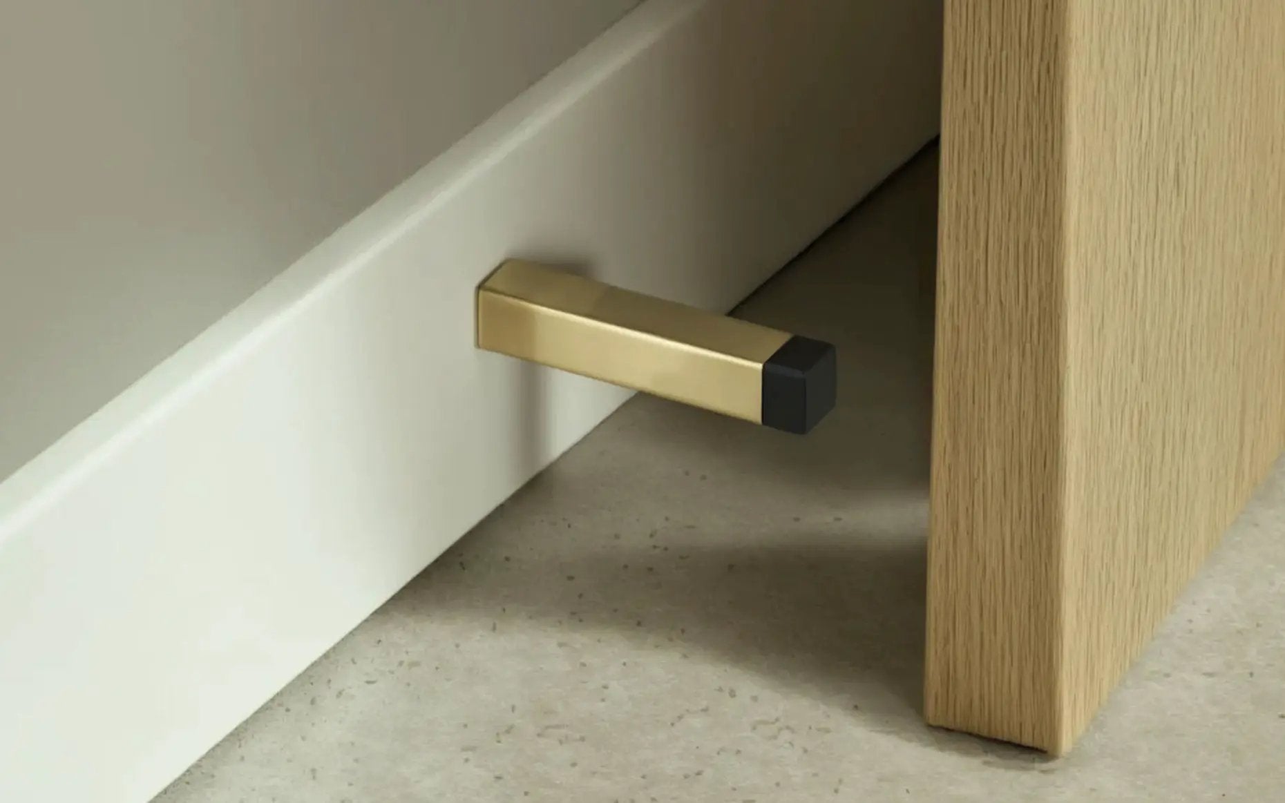 polished brass door bumper