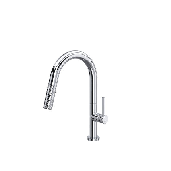 Rohl Tenerife Pull-Down Bar/Food Prep Kitchen Faucet with C-Spout