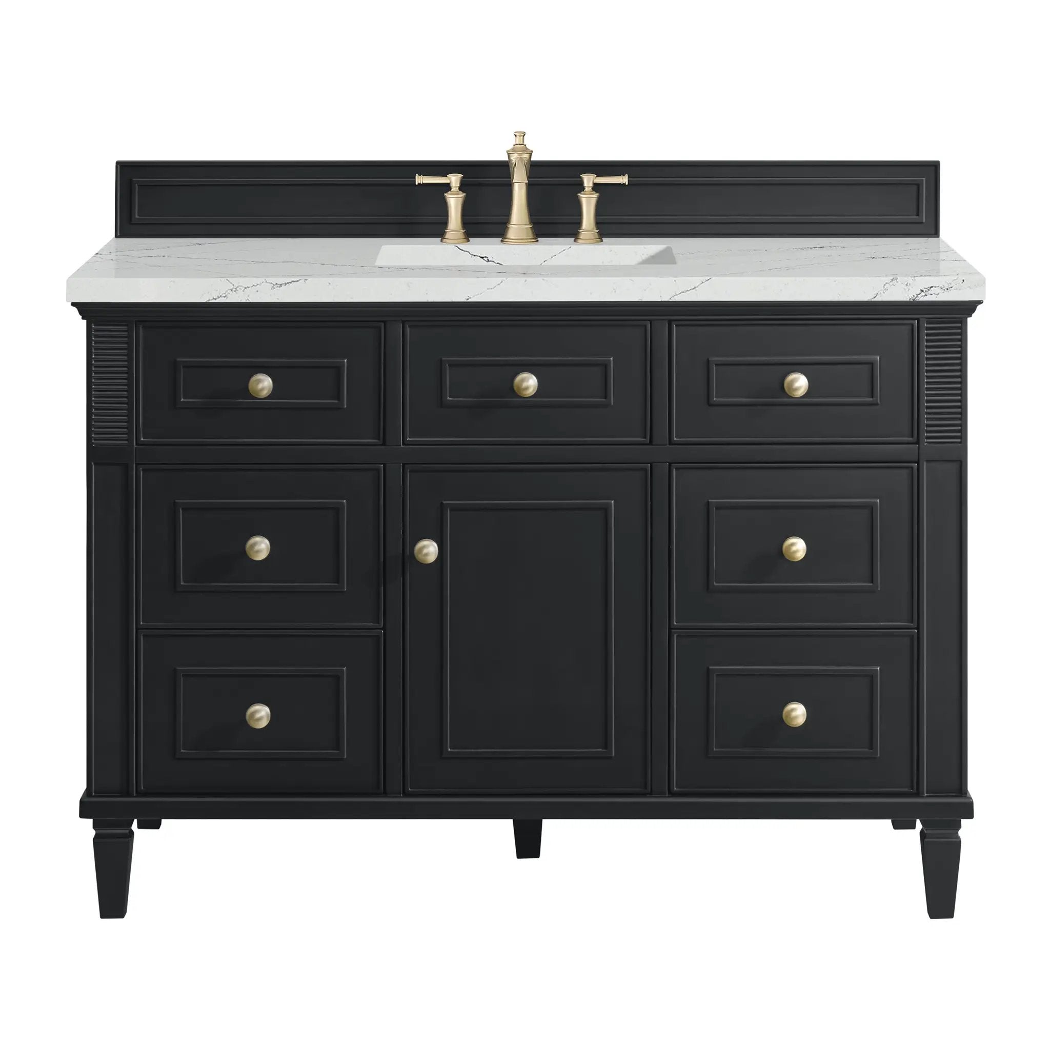 James Martin Lorelai 48" Single Vanity Set - Black Onyx by James Martin Vanities