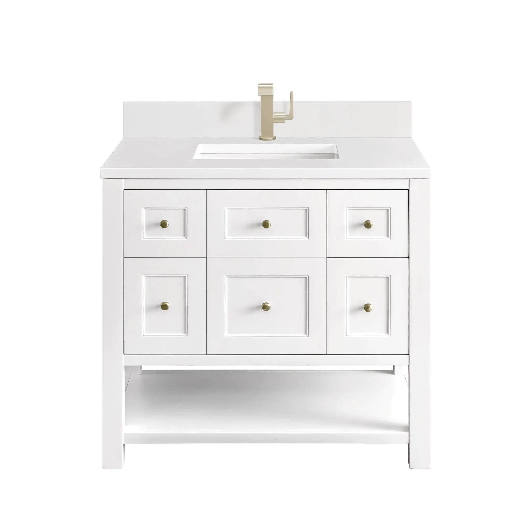 James Martin Breckenridge 36" Single Vanity Set - Bright White by James Martin Vanities