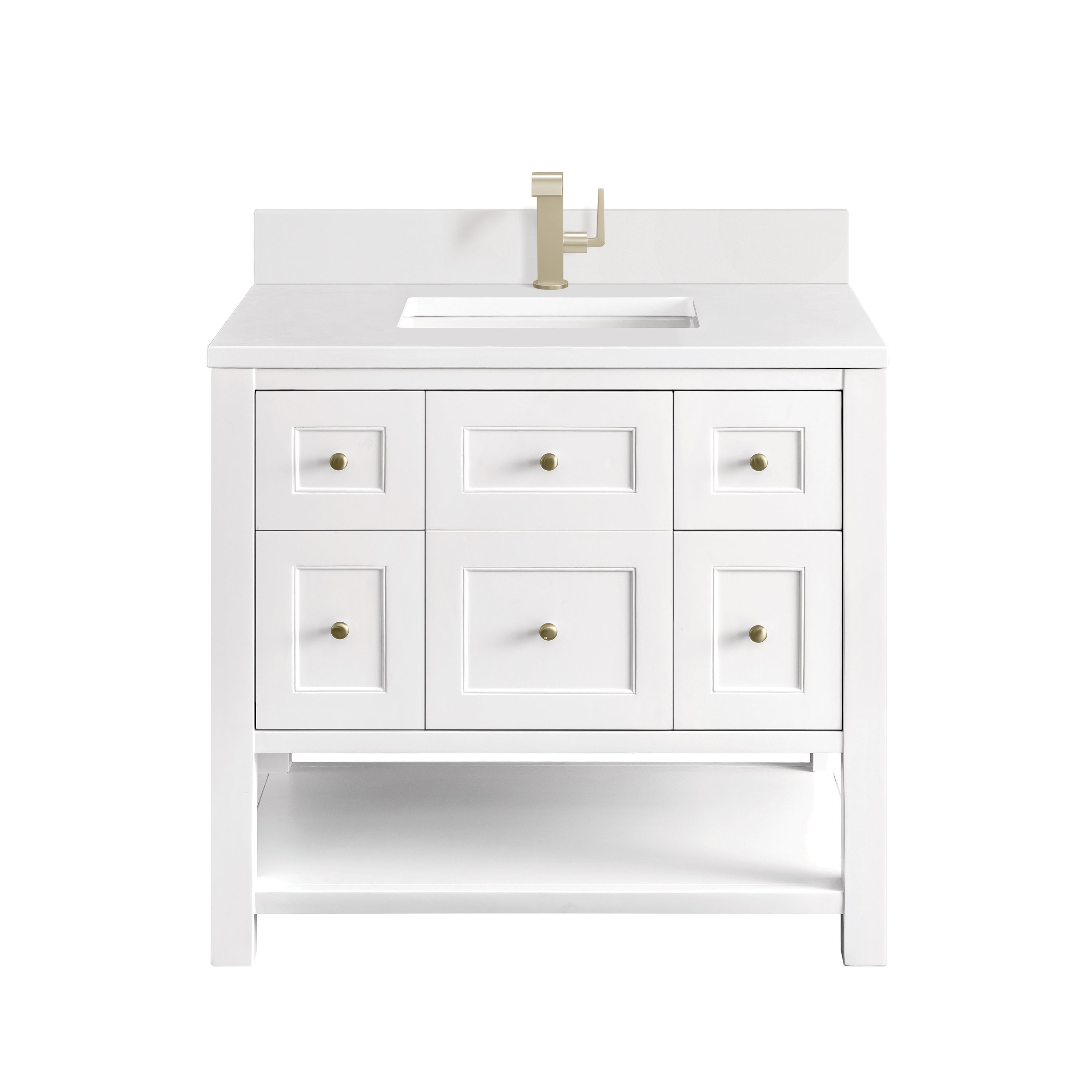 James Martin Vanities Breckenridge 36" Single Vanity - Bright White