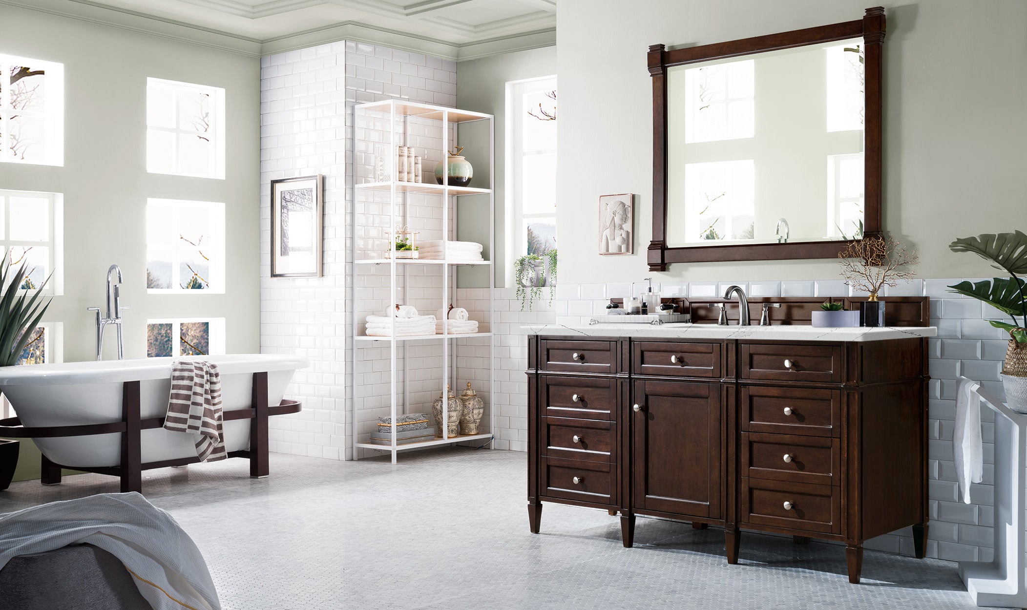 burnished mahogany vanity
