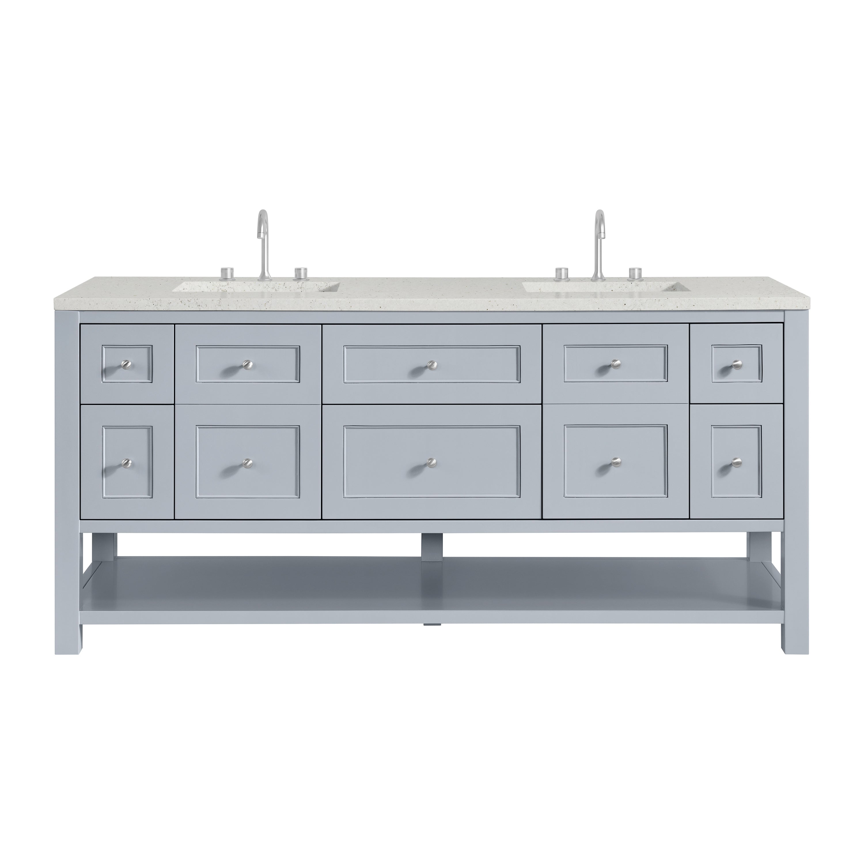 James Martin Vanities Breckenridge 72" Double Vanity - Serenity Blue
