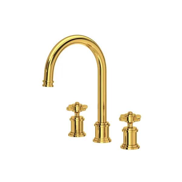 Rohl Perrin & Rowe Armstrong Widespread Lavatory Faucet with C-Spout by Rohl