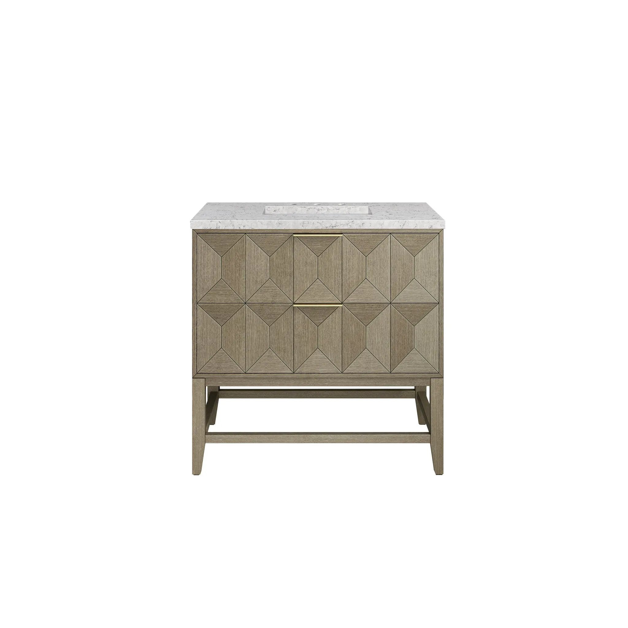 James Martin Emmeline 36" Single Vanity Set - Pebble Oak by James Martin Vanities