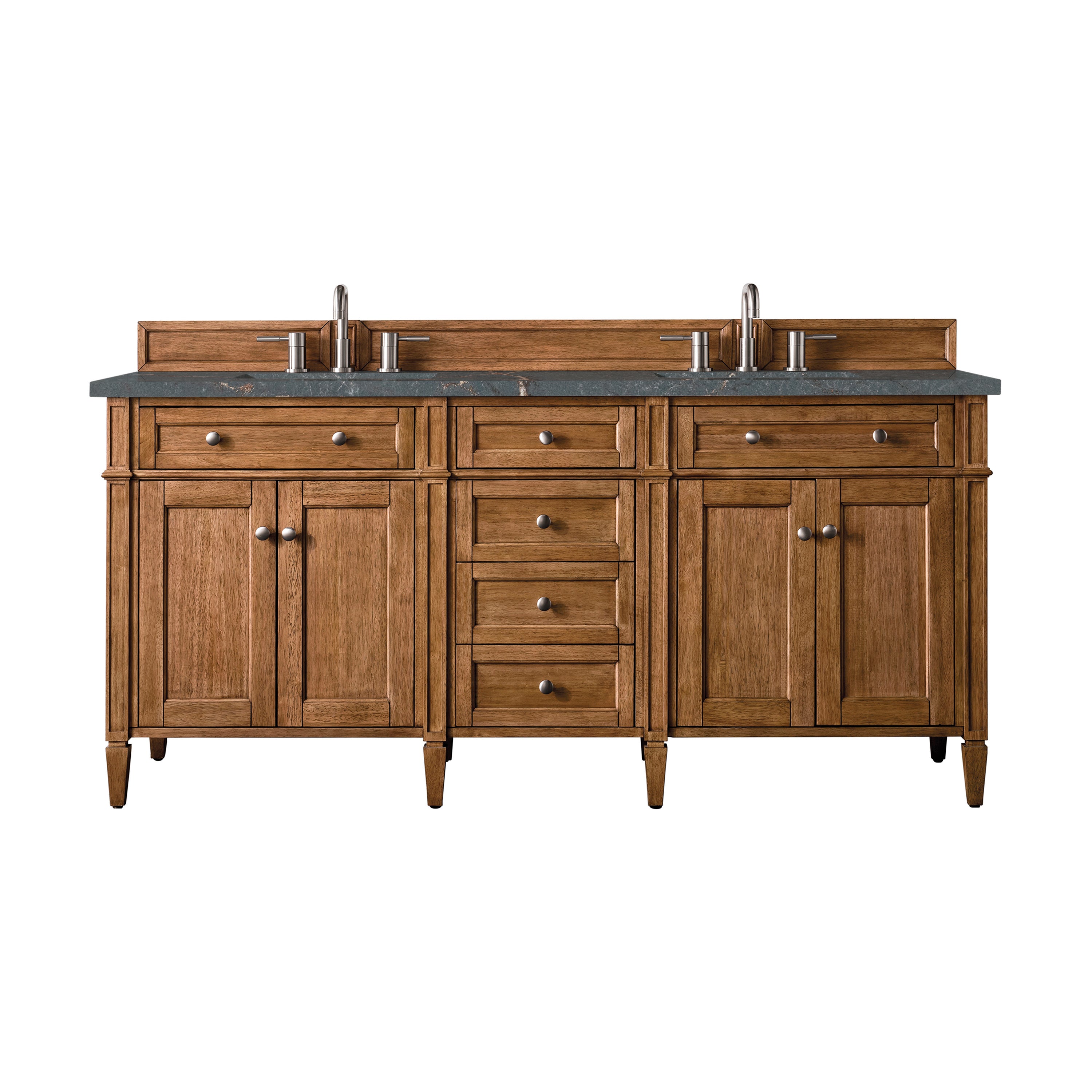 James Martin Vanities Brittany 72" Double Vanity - Saddle Brown