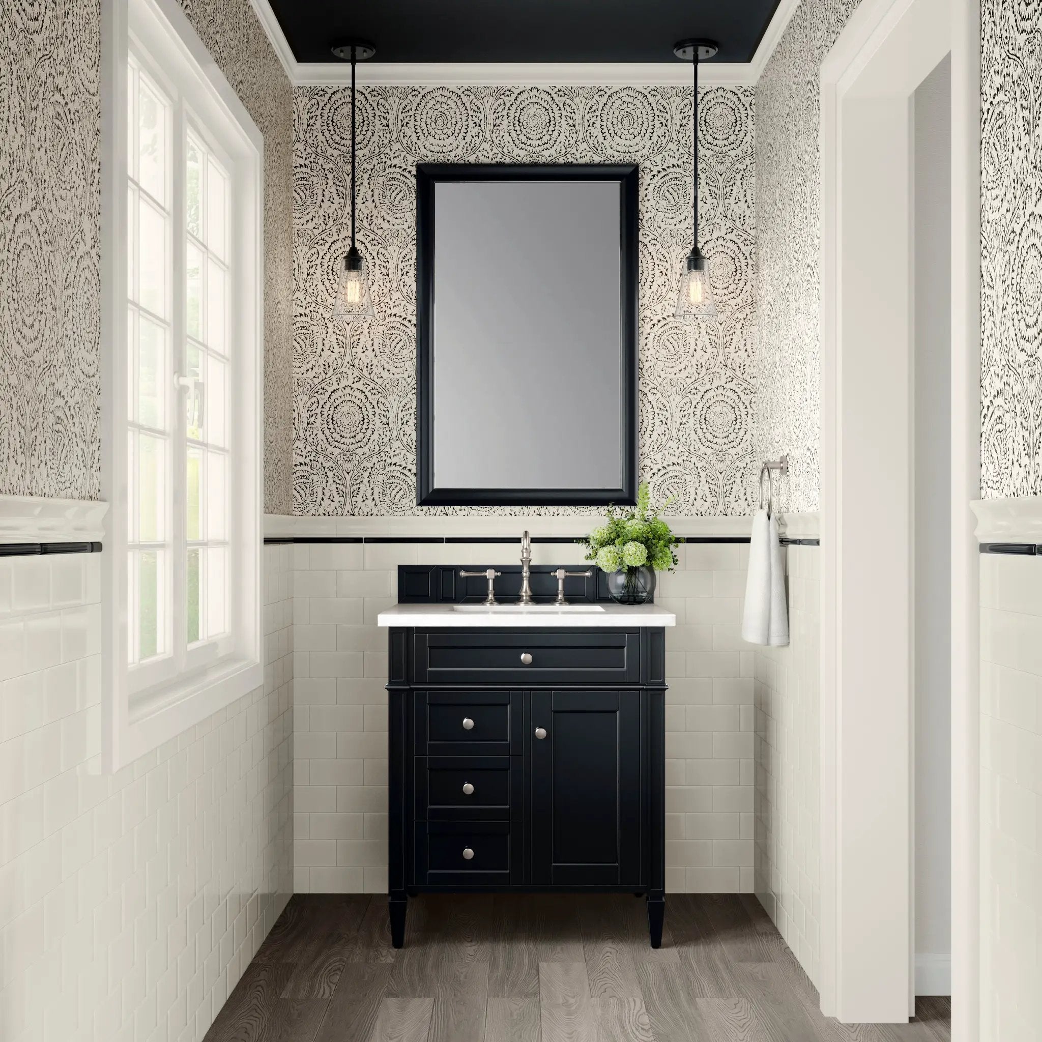 James Martin Brittany 30" Single Vanity Set - Black Onyx by James Martin Vanities