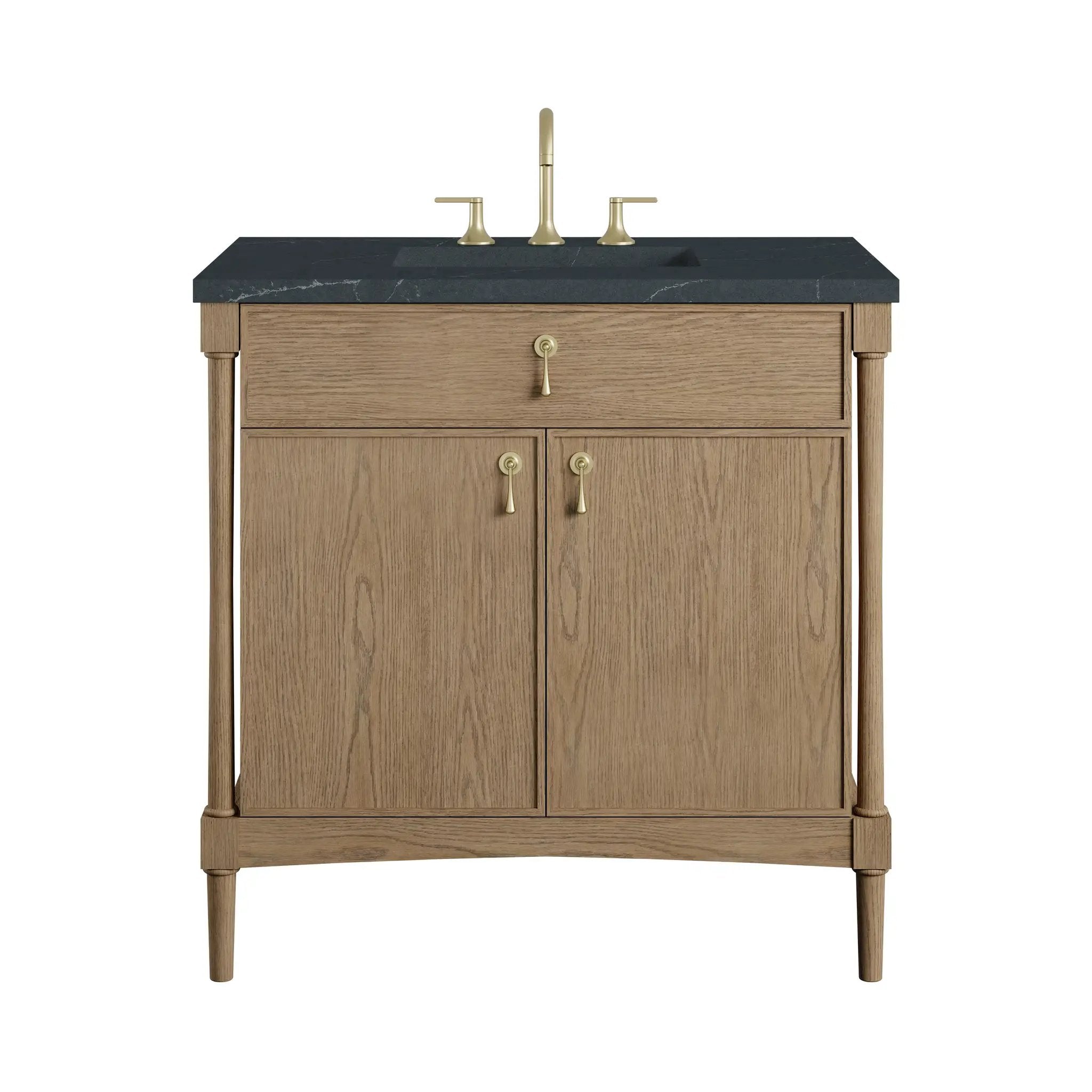 James Martin Kinnsden 36" Single Vanity Set - Weathered Oak by James Martin Vanities