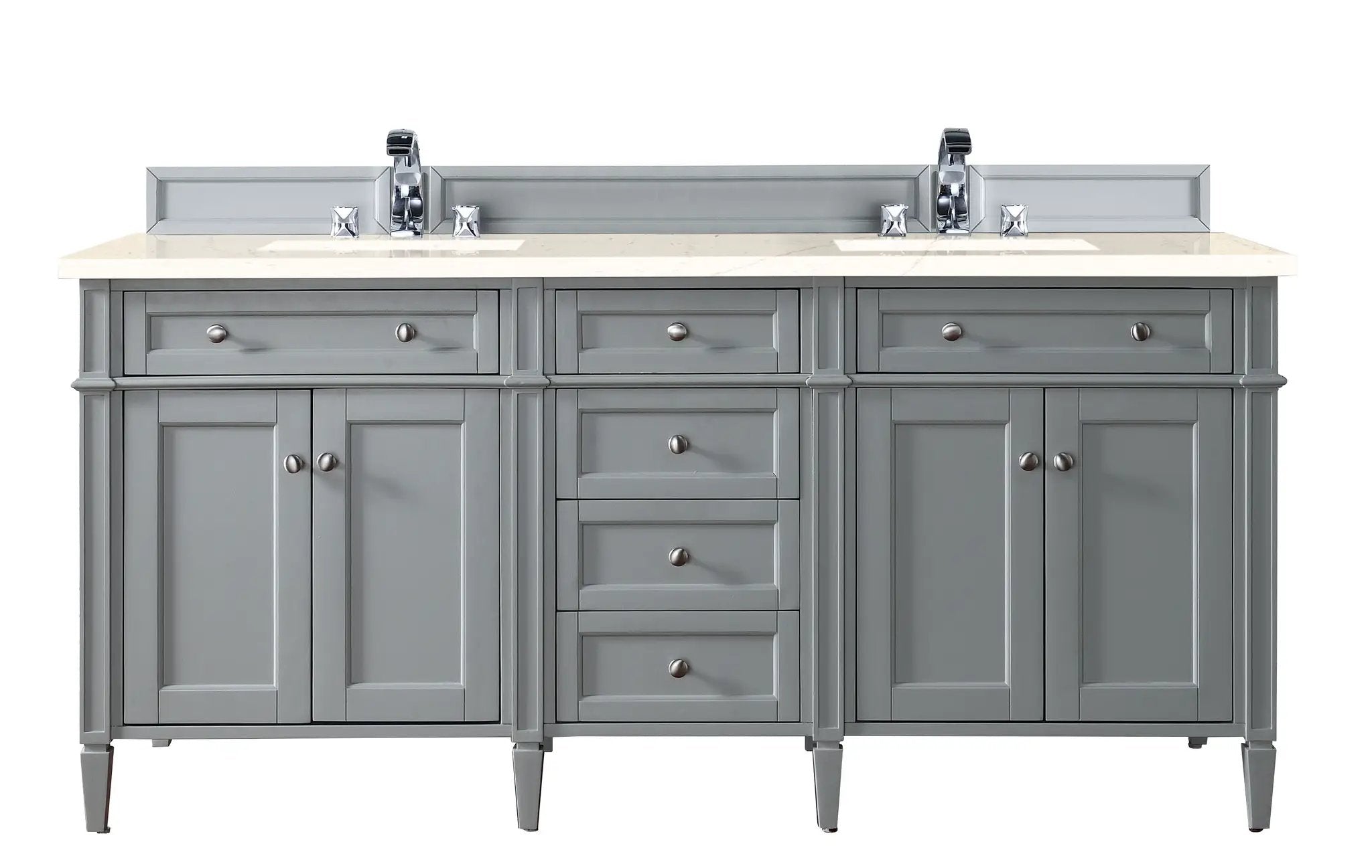 James Martin Brittany 72" Double Vanity Set - Urban Gray by James Martin Vanities
