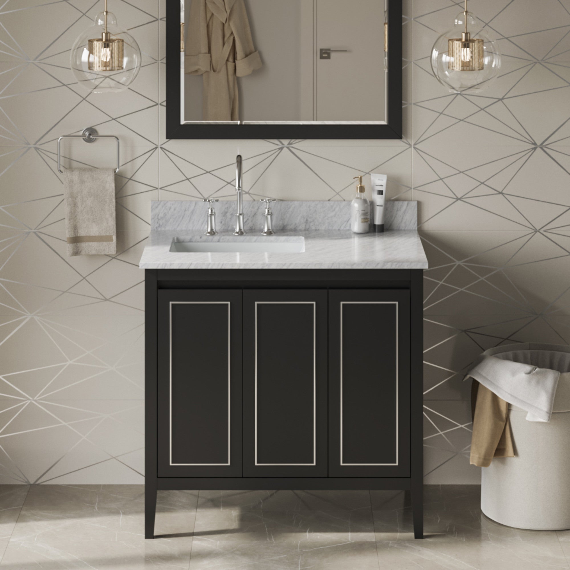 Jeffrey Alexander 36" Percival Vanity Set