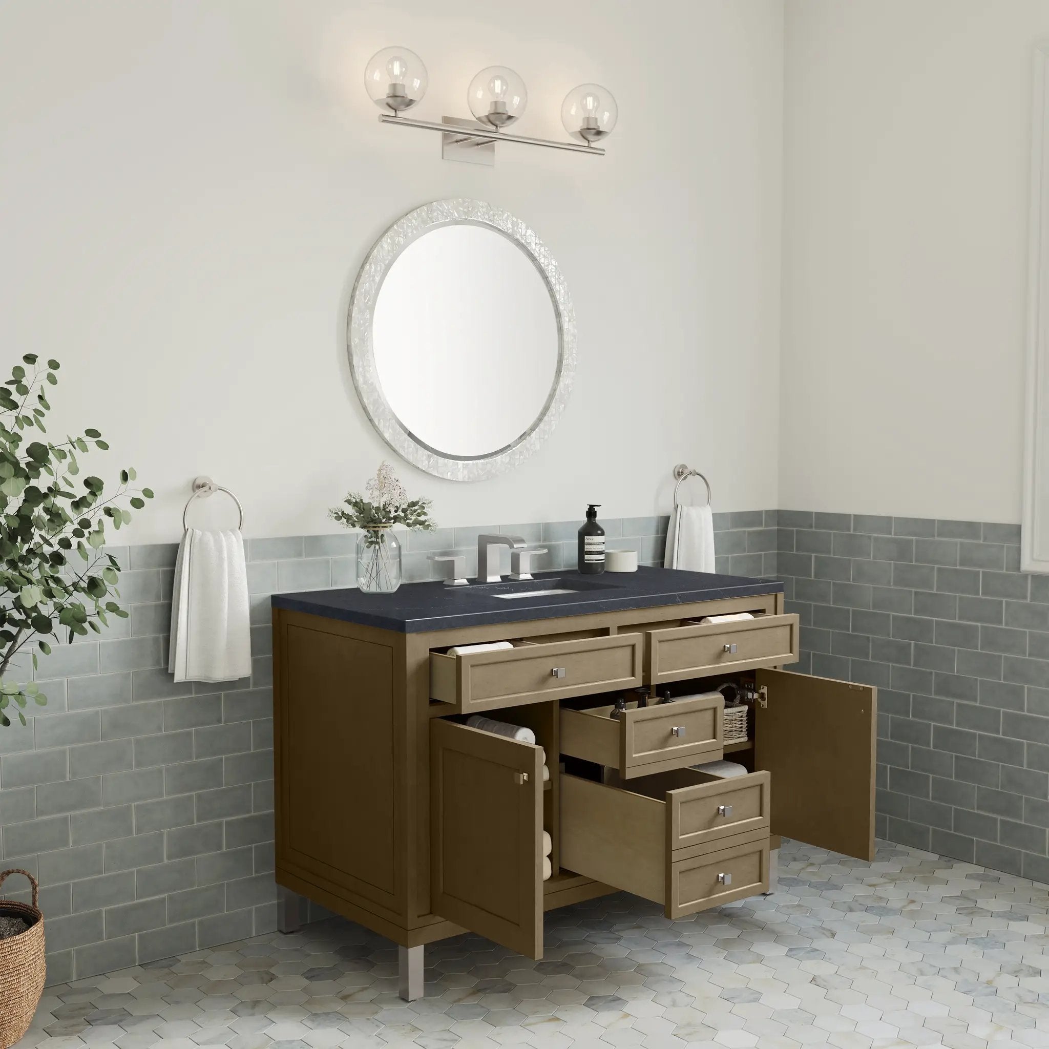 walnut whisper vanity