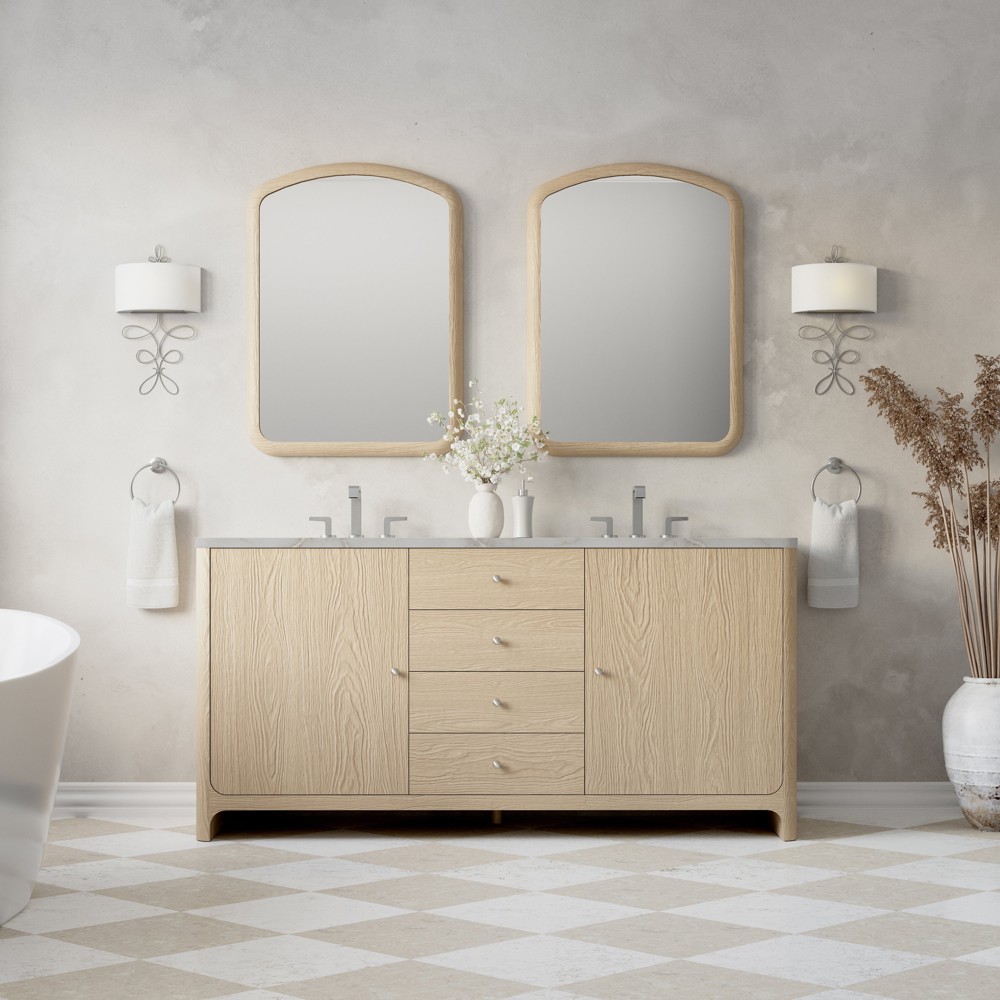 coastal driftwood vanity