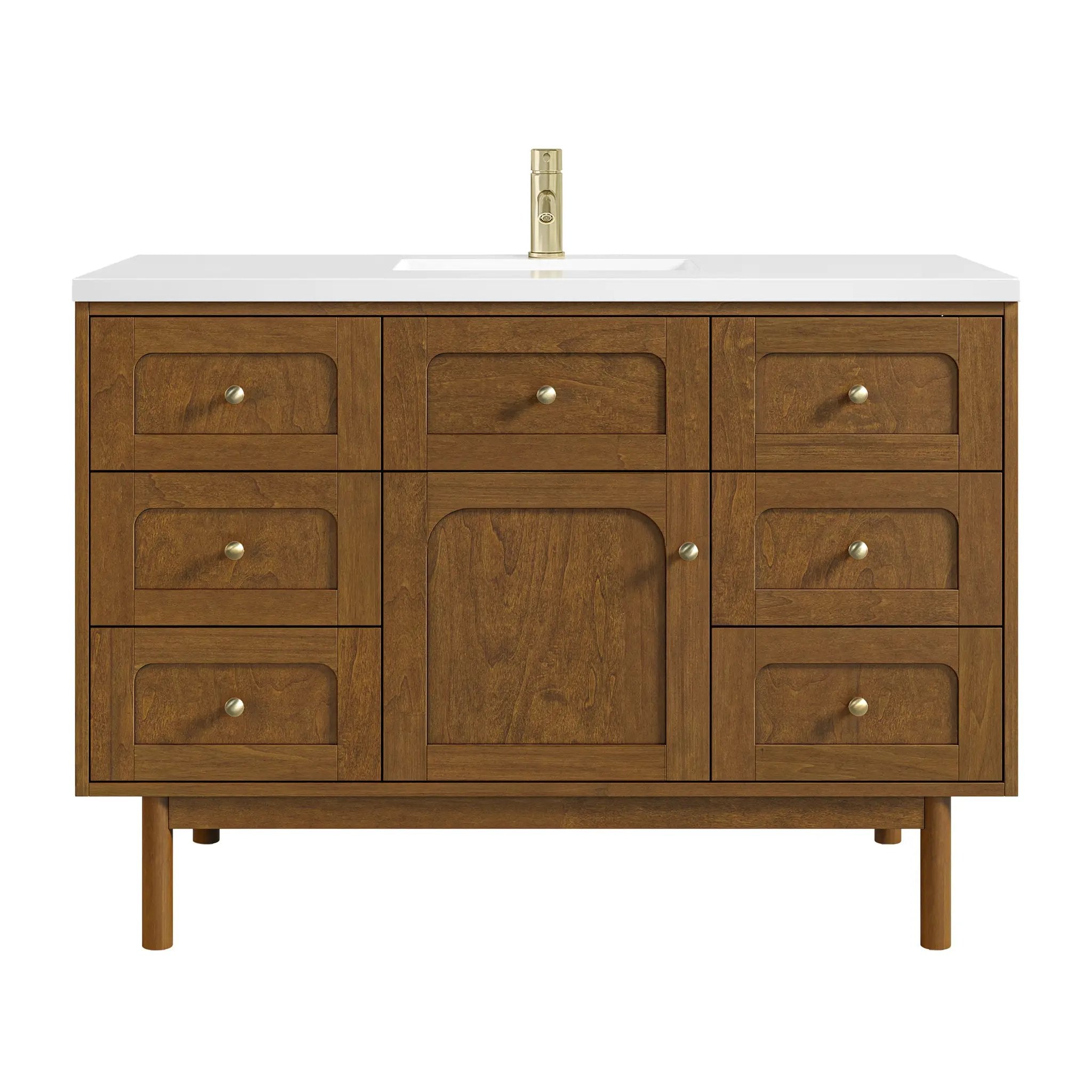 James Martin Laurent 48" Single Vanity Set - Honey Oak by James Martin Vanities
