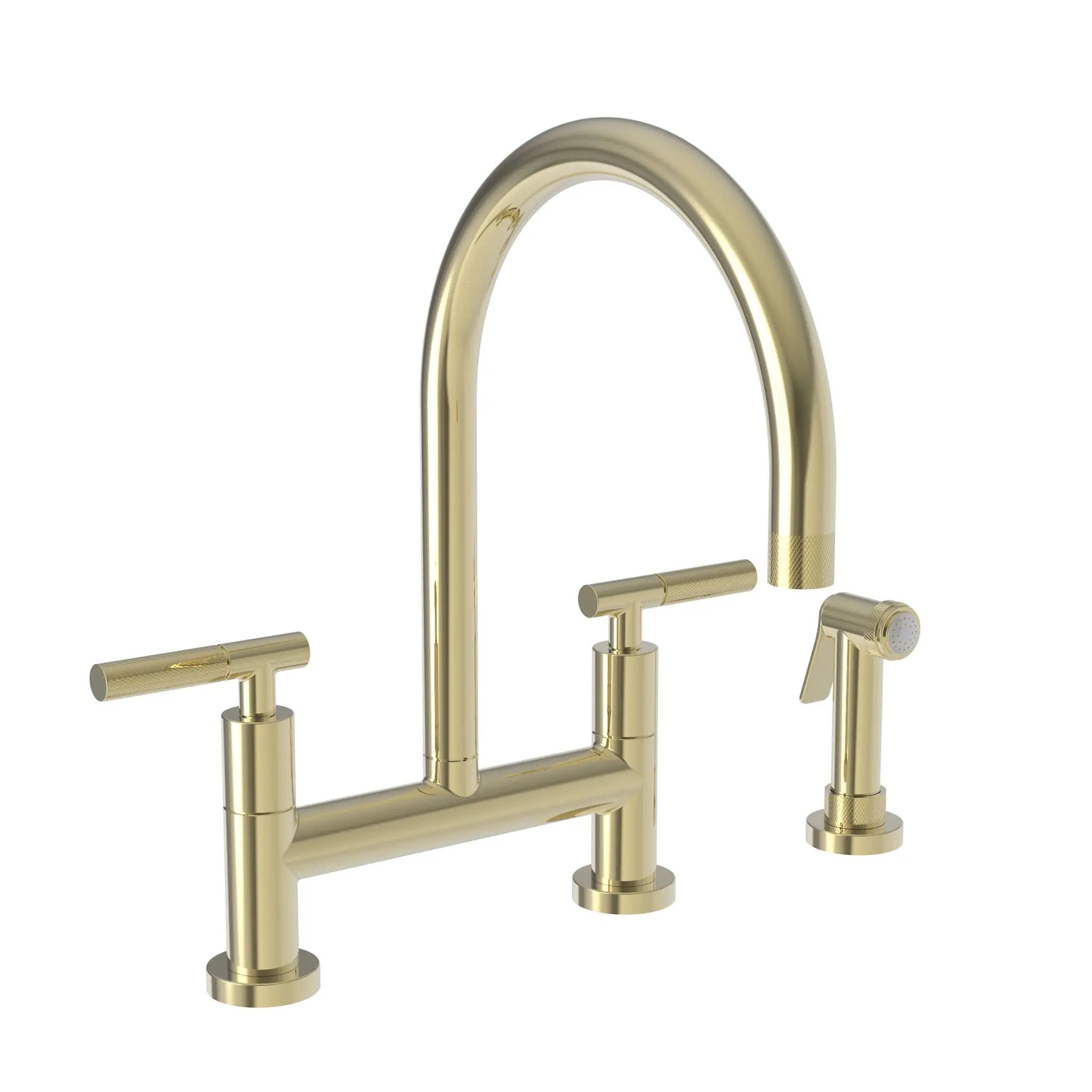 Newport Brass Muncy Kitchen Bridge Faucet with Side Spray by Newport Brass