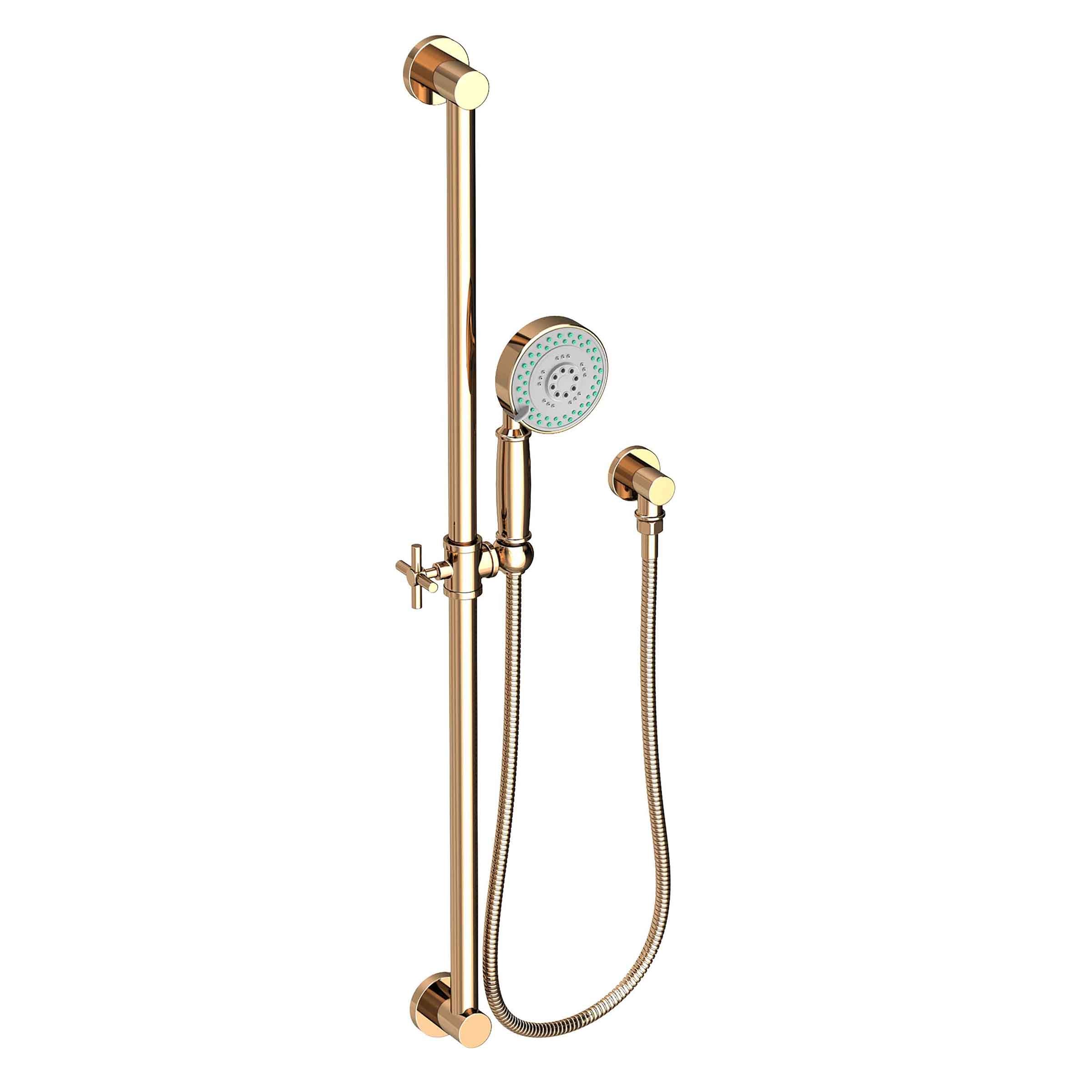 Newport Brass Tub & Shower Slide Bar with Multifunction Hand Shower Set