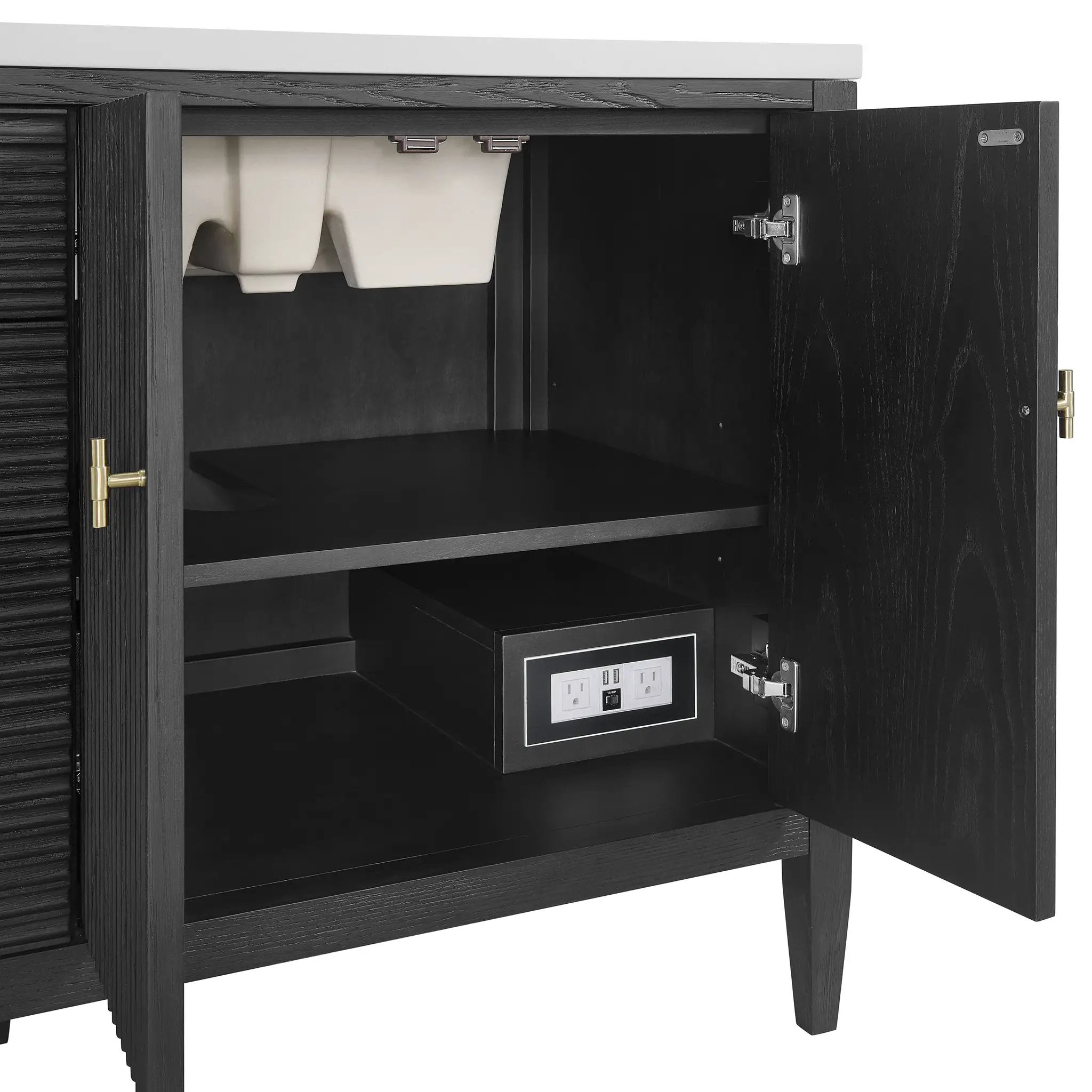 carbon oak vanity