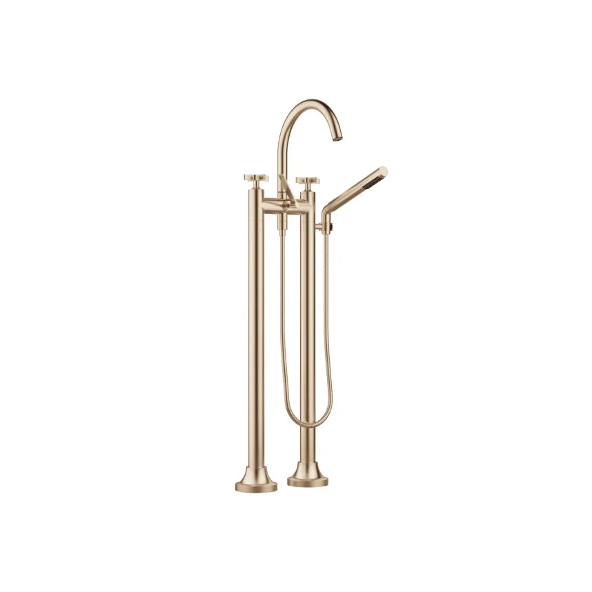 Dornbracht VAIA Two-Hole Tub Mixer for Freestanding Installation with Hand Shower Set