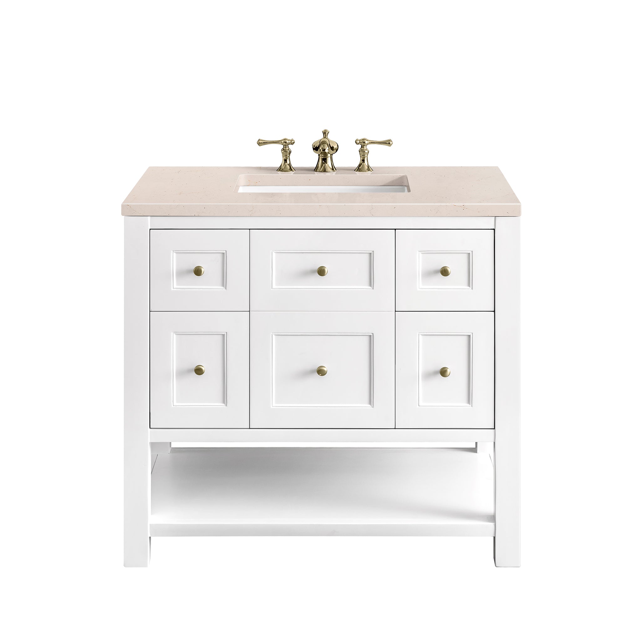 James Martin Vanities Breckenridge 36" Single Vanity - Bright White
