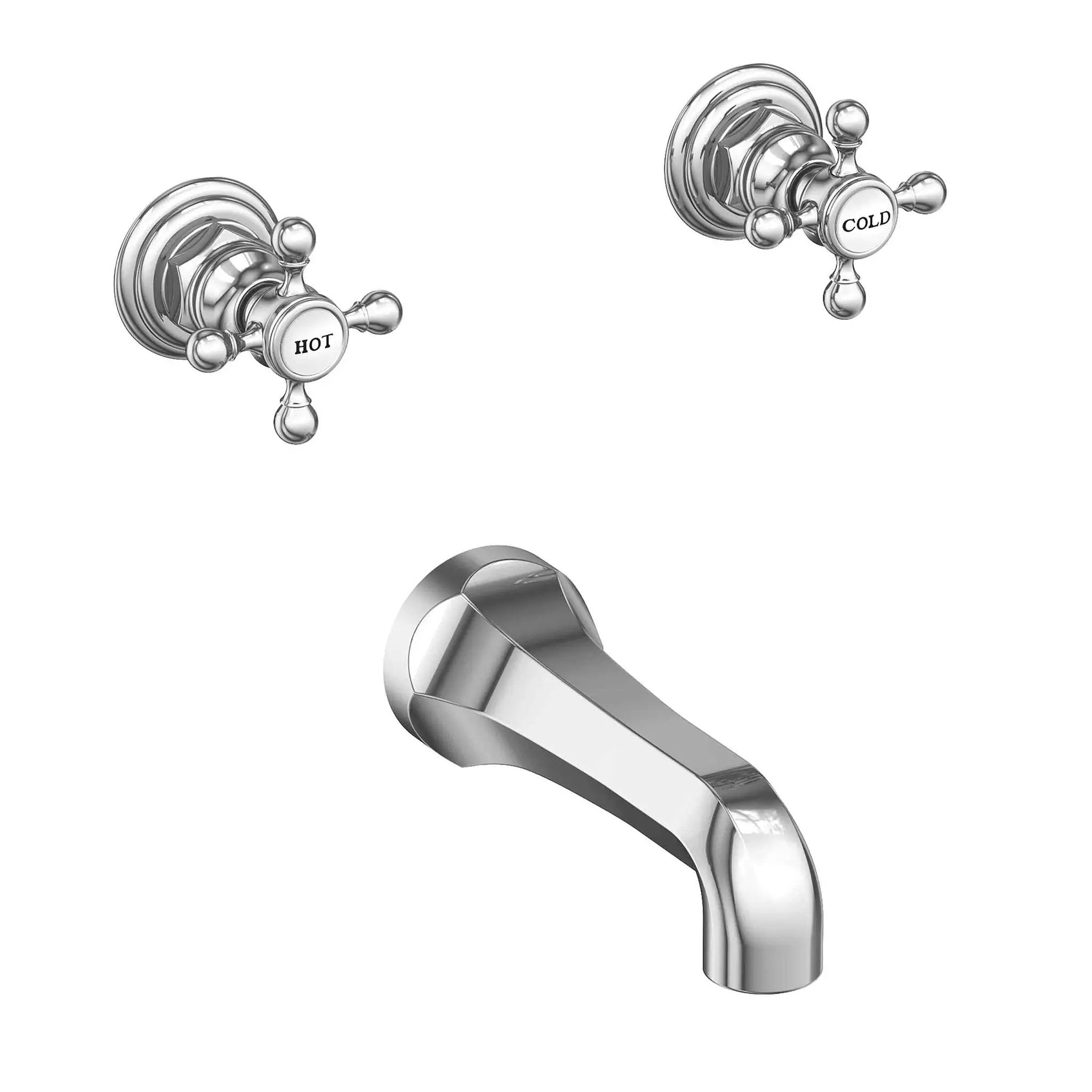 polished chrome tub faucet