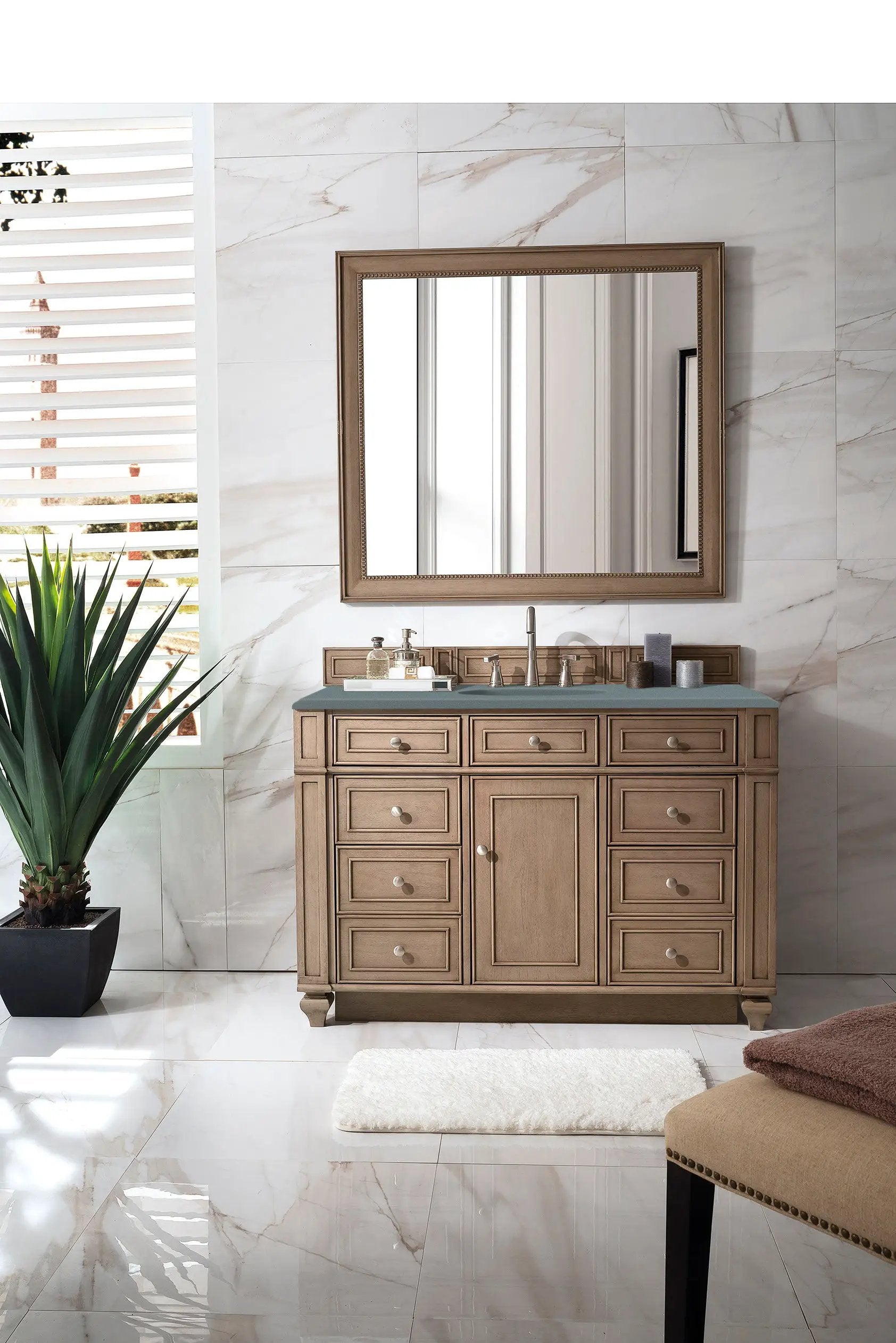 whitewashed walnut vanity