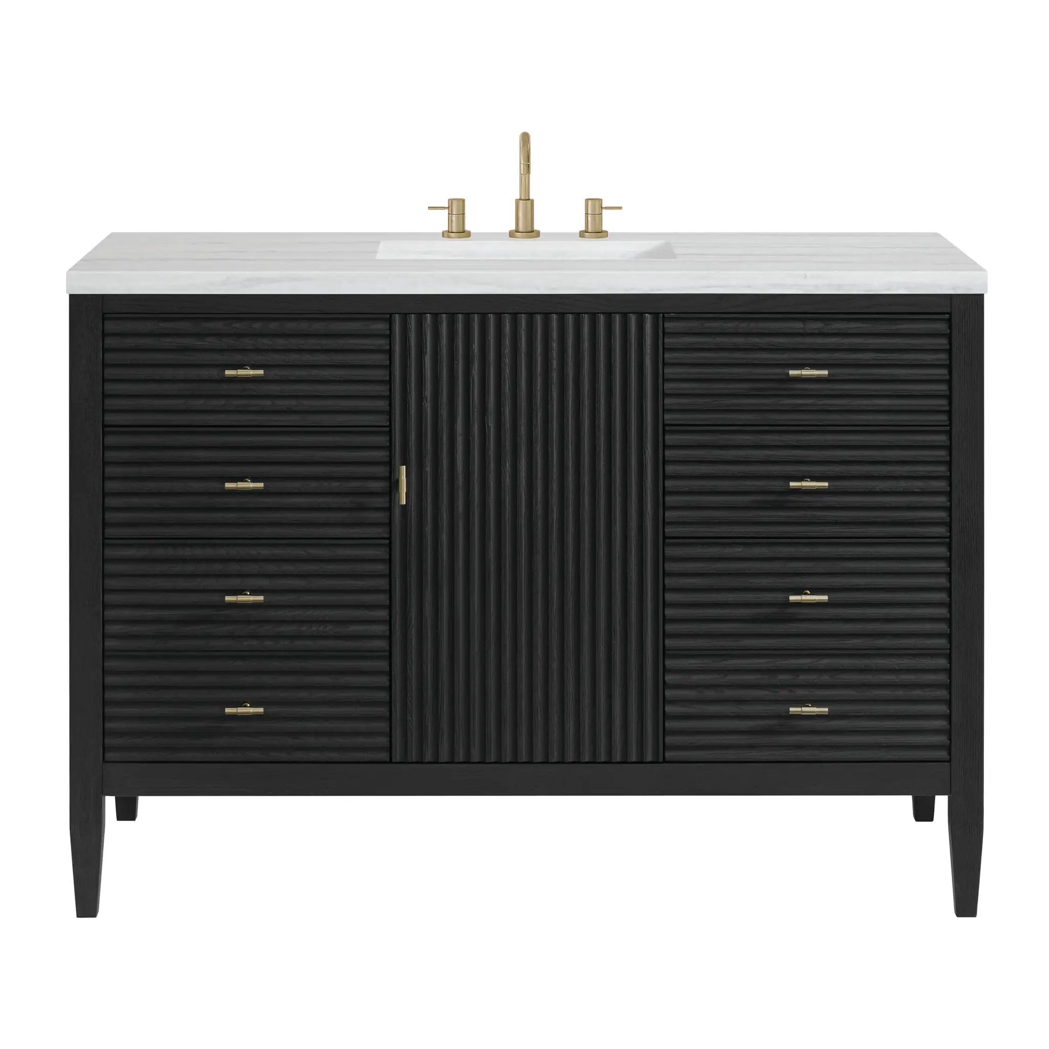 James Martin Myrrin 48" Single Vanity Set - Carbon Oak by James Martin Vanities