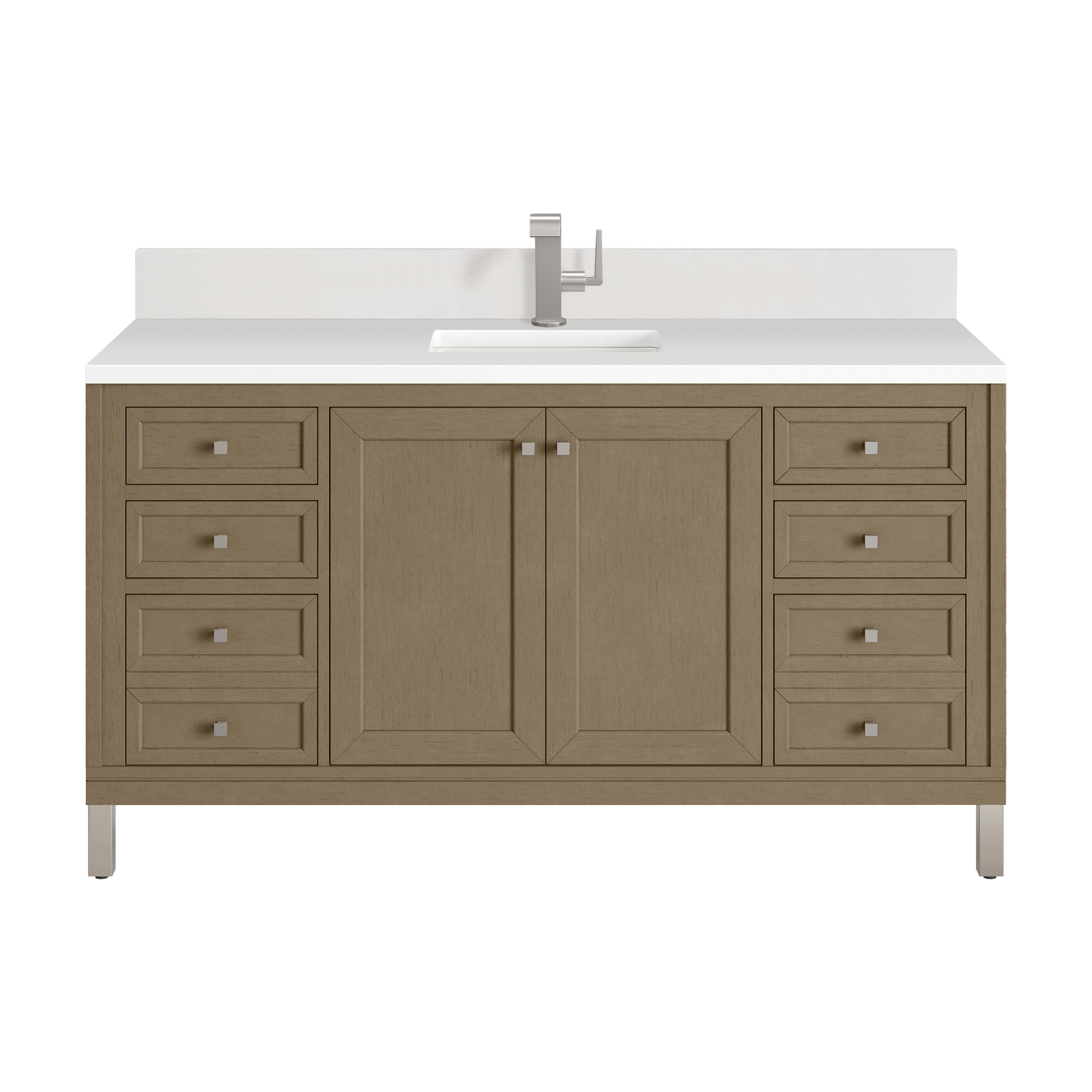 James Martin Vanities Chicago 60" Single Vanity - Walnut Whisper