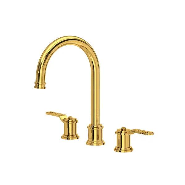 Rohl Perrin & Rowe Armstrong Widespread Lavatory Faucet with C-Spout by Rohl