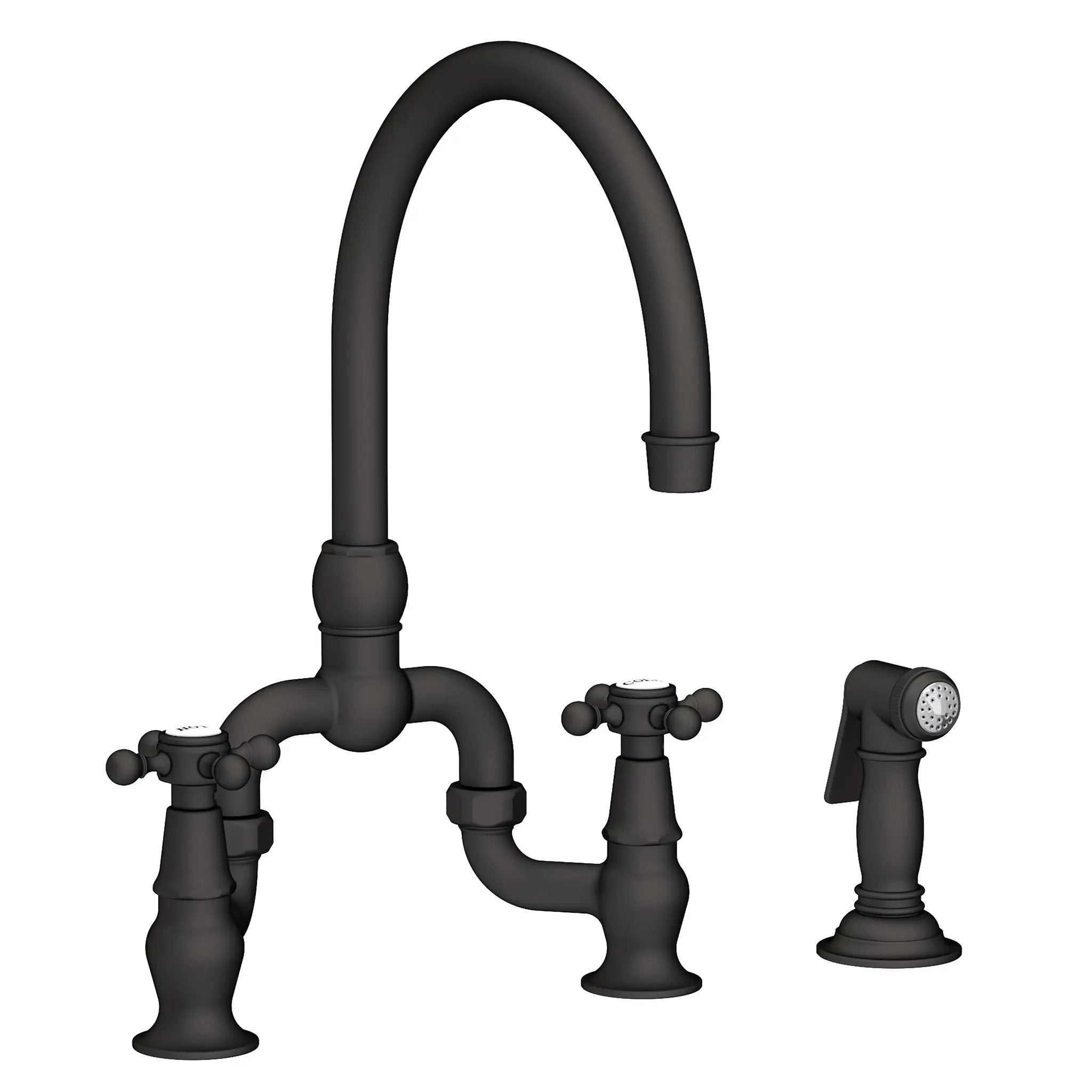Newport Brass Chesterfield Kitchen Bridge Faucet with Side Spray by Newport Brass